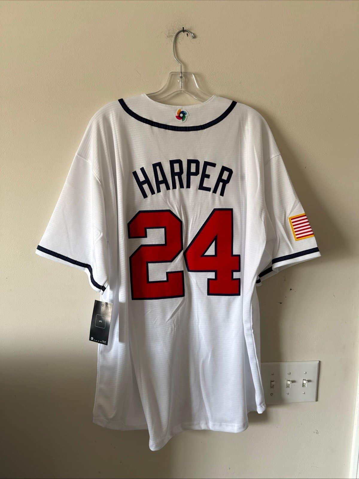Men’s Nike Bryce Harper #24 Team USA 2026 World Baseball Classic Jersey Sz XL - Thumbnail 7