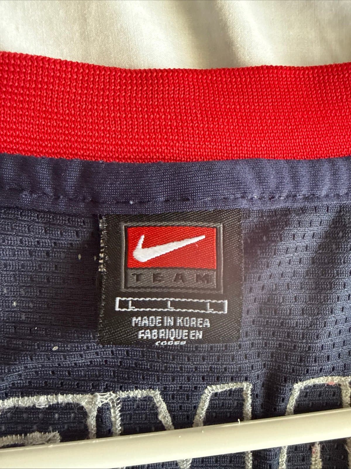 Men’s Nike LeBron James #6 Team USA 2008 Beijing Olympics Jersey Sz L Blue RARE - Thumbnail 4