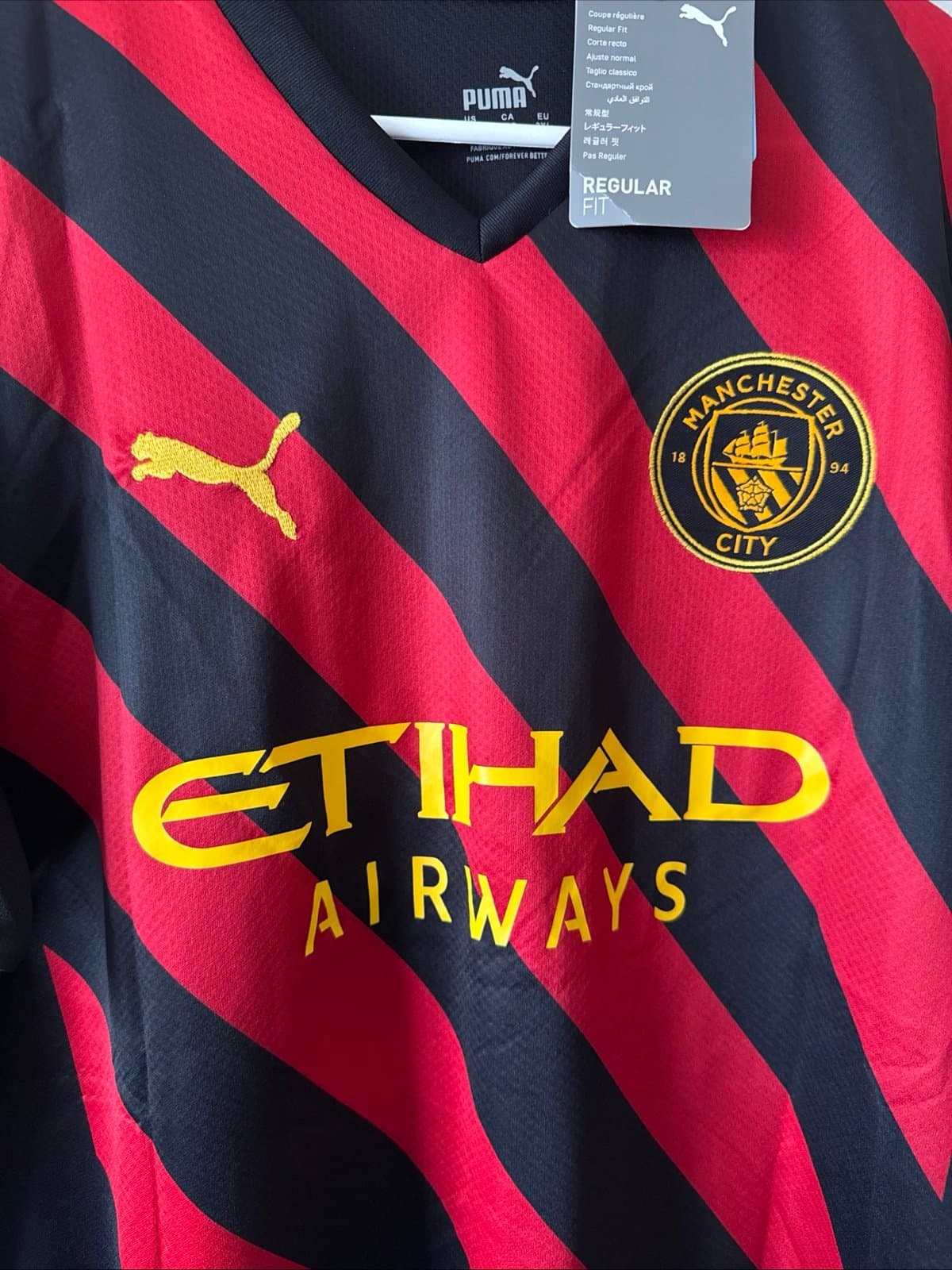 Men’s Puma Ruben Dias #3 Manchester City Puma 2022/23 Away Jersey Sz 2XL - RARE - Thumbnail 2