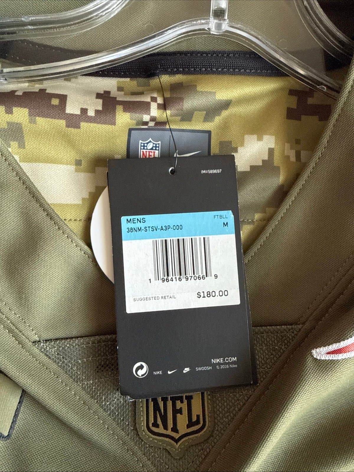 Men’s Nike Randy Moss #81 New England Patriots Salute To Service Jersey Sz M NWT - Thumbnail 5