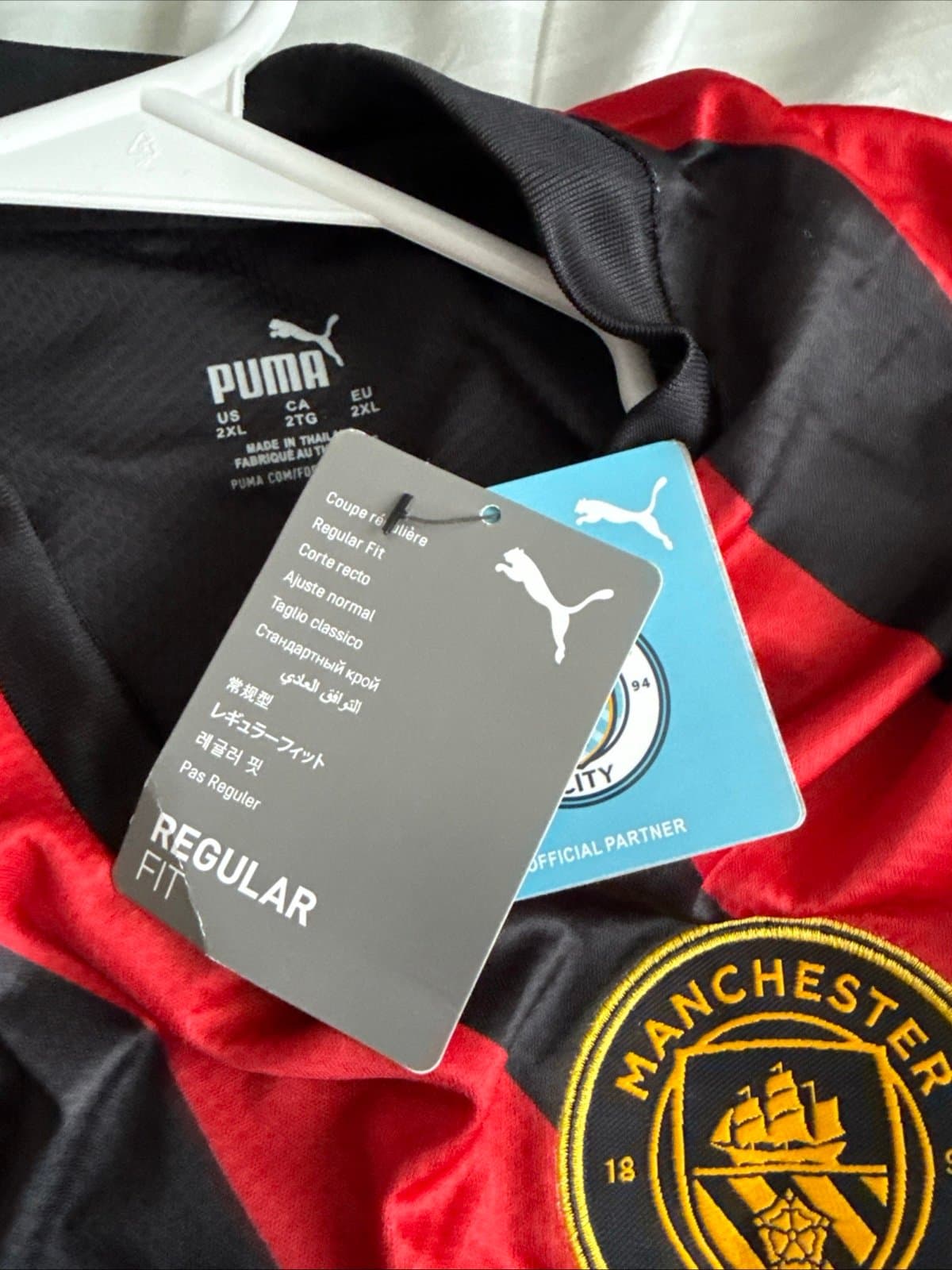 Men’s Puma Ruben Dias #3 Manchester City Puma 2022/23 Away Jersey Sz 2XL - RARE - Thumbnail 5