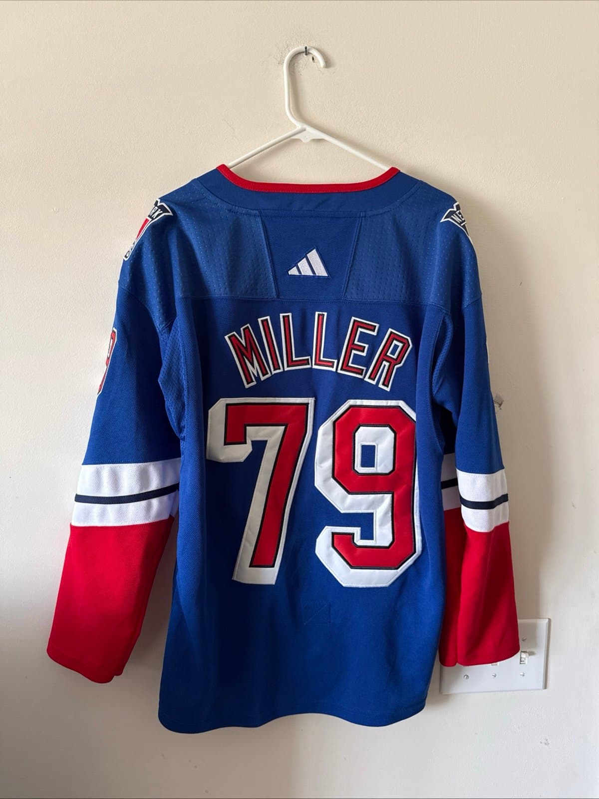 MEN’S ADIDAS K’ANDRE MILLER #79 NY RANGERS REVERSE RETRO 2.0 JERSEY SZ 50 - RARE - Thumbnail 5