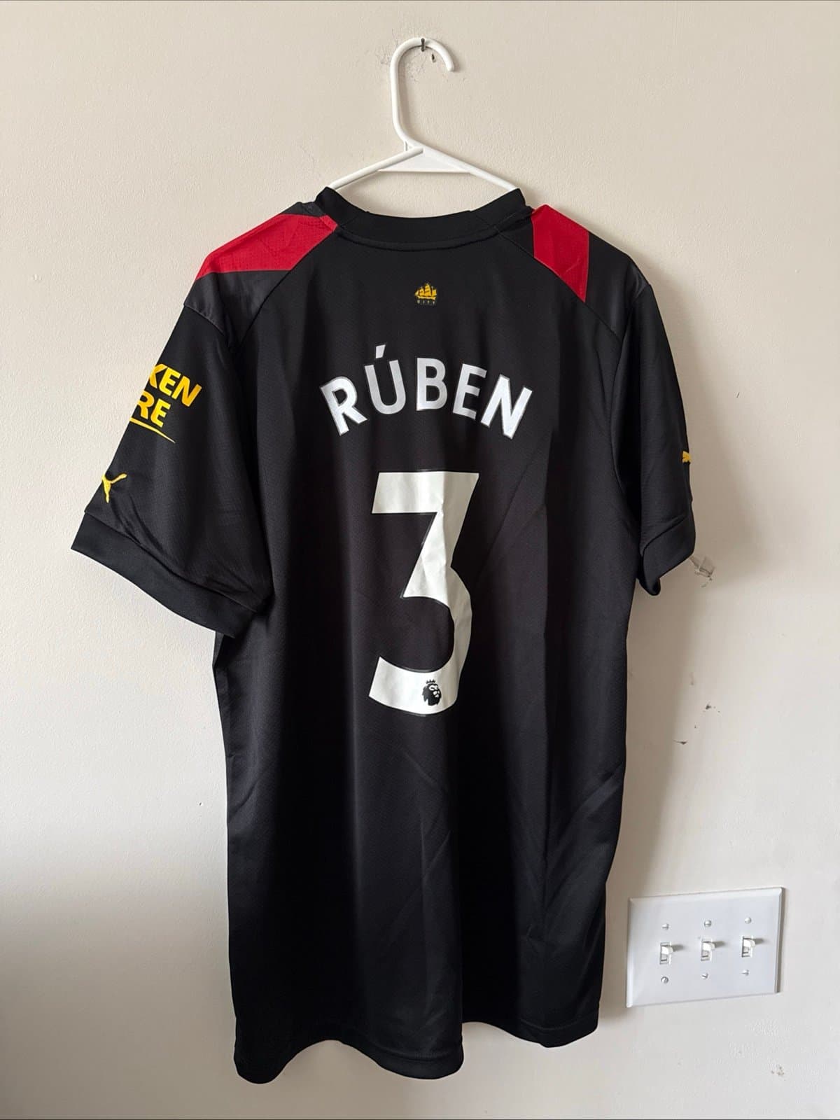 Men’s Puma Ruben Dias #3 Manchester City Puma 2022/23 Away Jersey Sz 2XL - RARE - Thumbnail 7