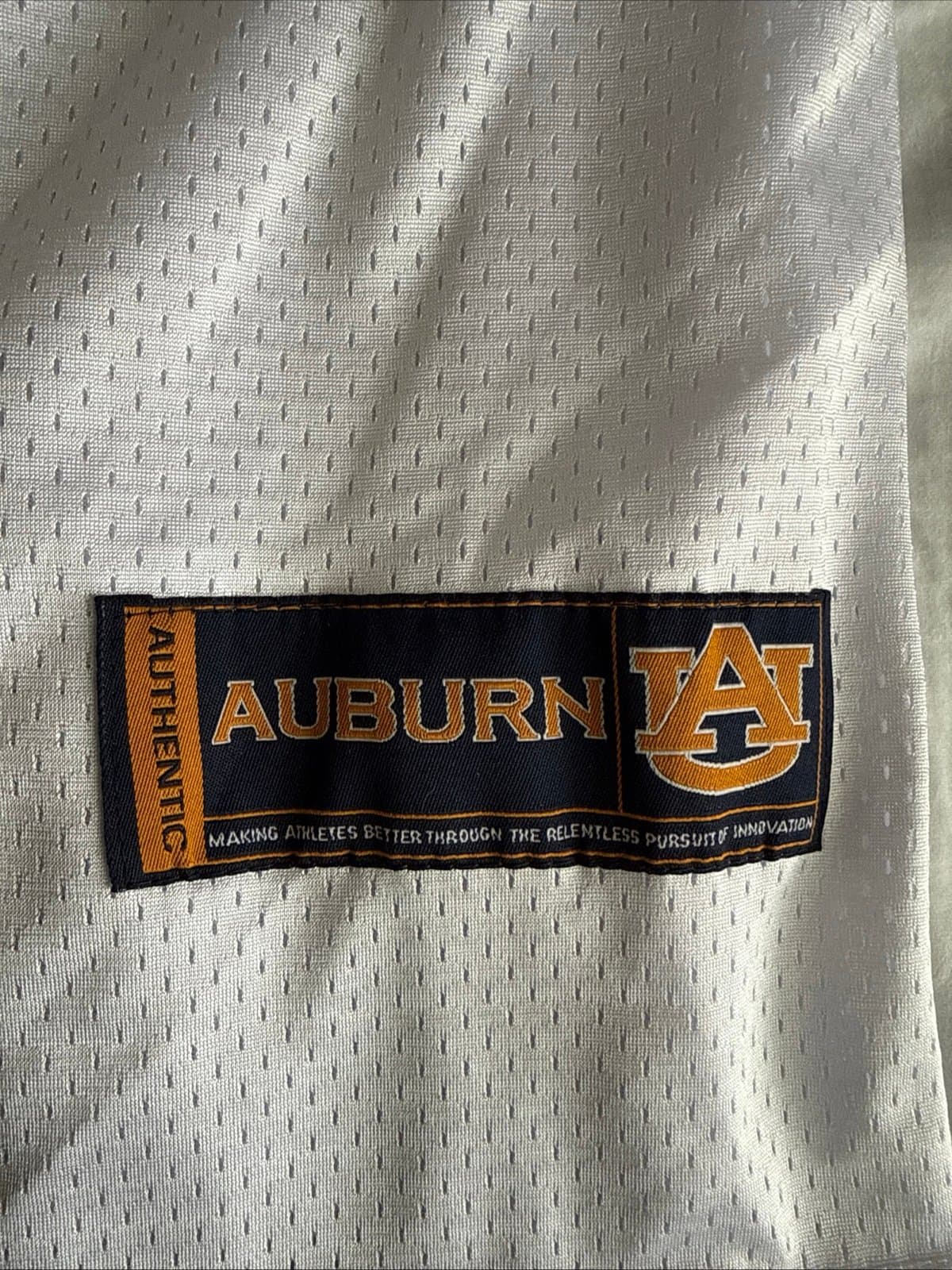 Men’s Under Armour Bo Jackson #34 Auburn Tigers NCAA Jersey Sz L - White RARE - Thumbnail 3
