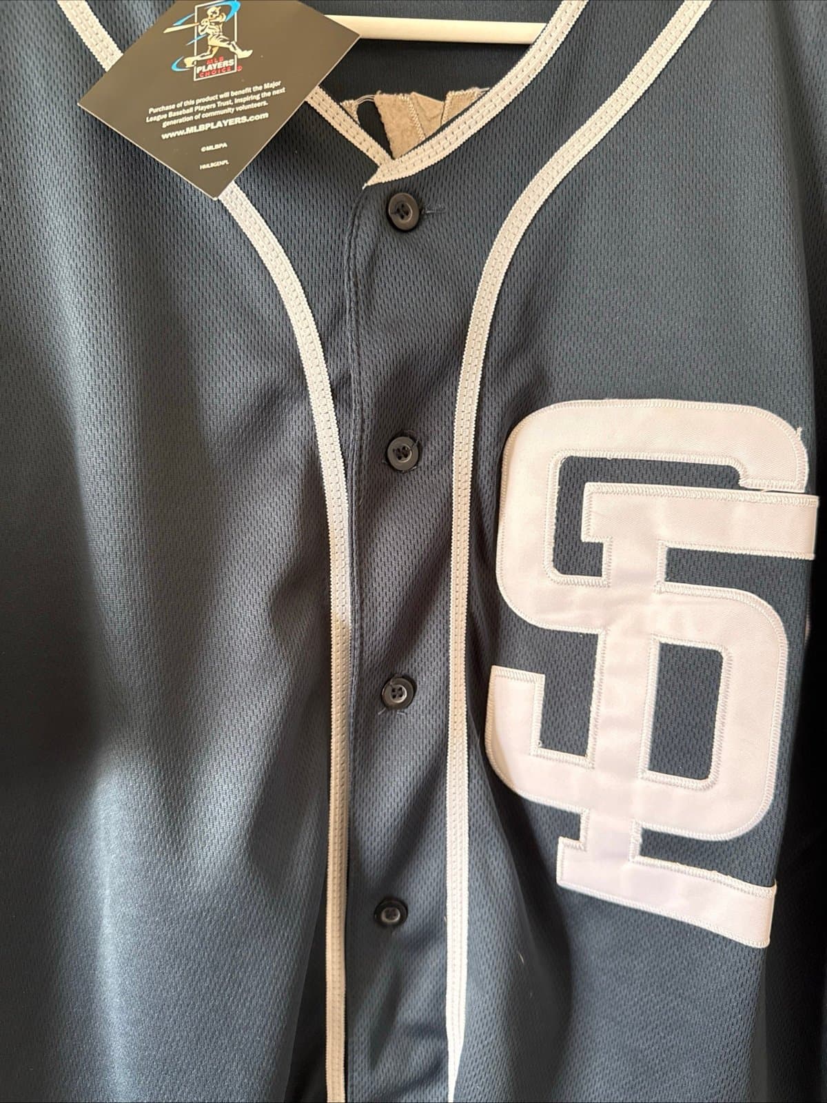 Men’s Majestic Tony Gwynn #19 San Diego Padres 50th Anniversary Sz L - NWT RARE - Thumbnail 2