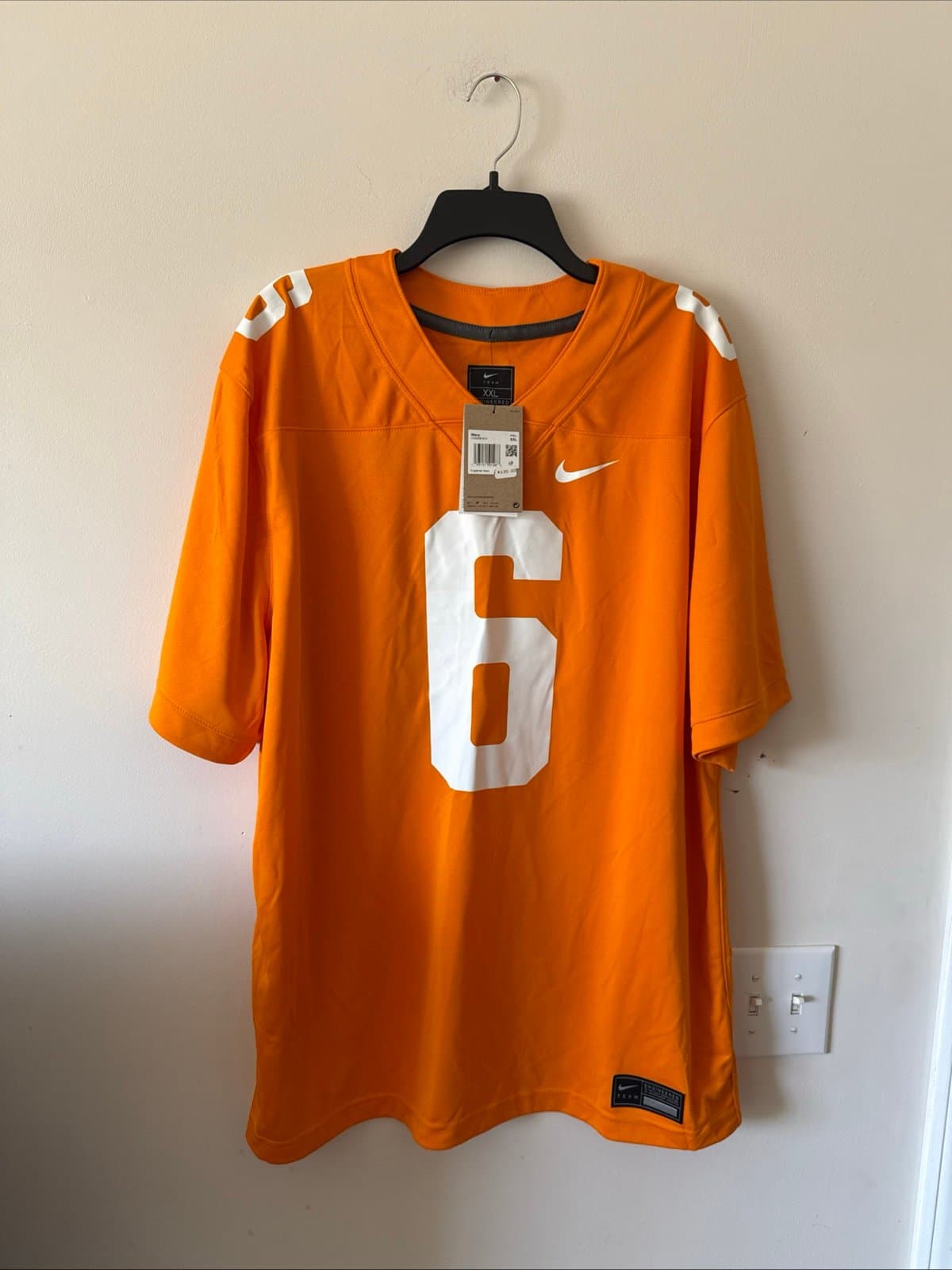 Men’s Nike Tennessee Volunteers Alvin Kamara #6 Alumni Jersey Sz 2XL Orange NWT - Image 1