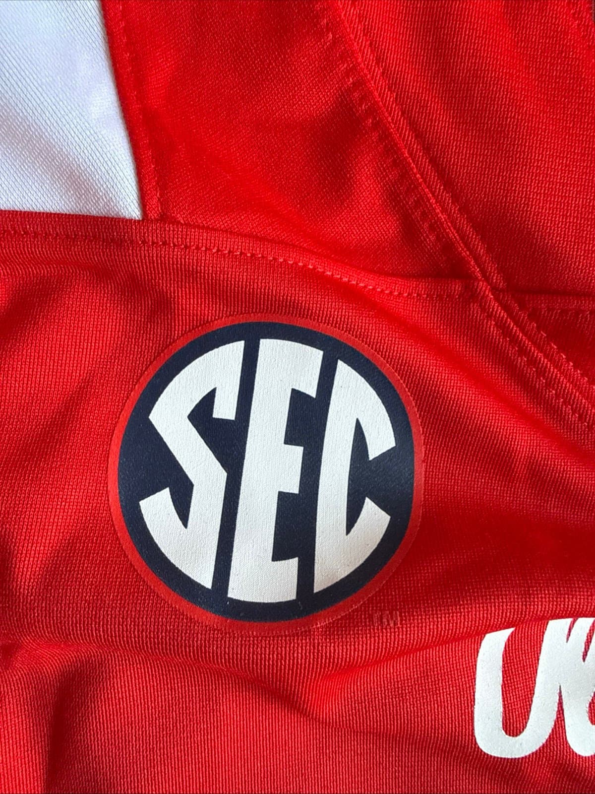 Men’s Nike Eli Manning #10 Ole Miss Rebels NCAA Jersey Sz M - Red RARE - Thumbnail 5