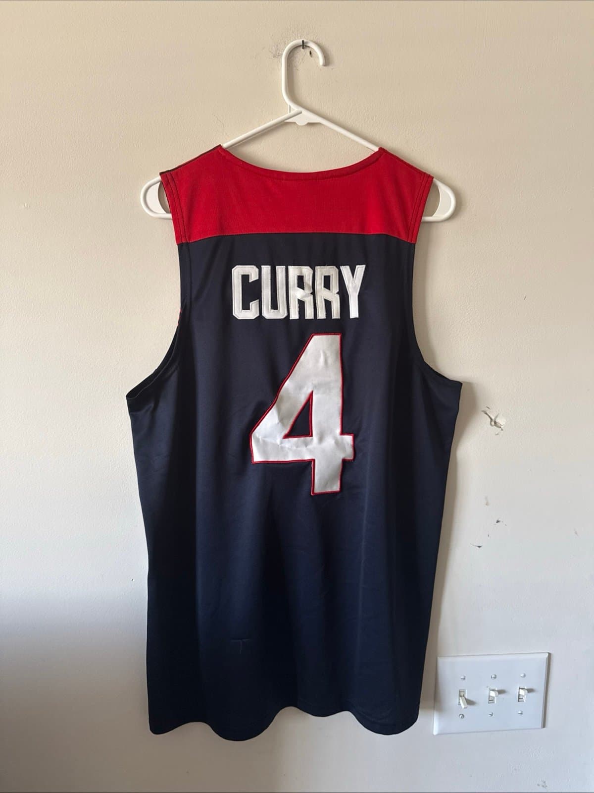 Men’s Nike Stephen Curry #4 Team USA 2014 Olympics FIBA Jersey Sz S - Blue RARE - Thumbnail 7