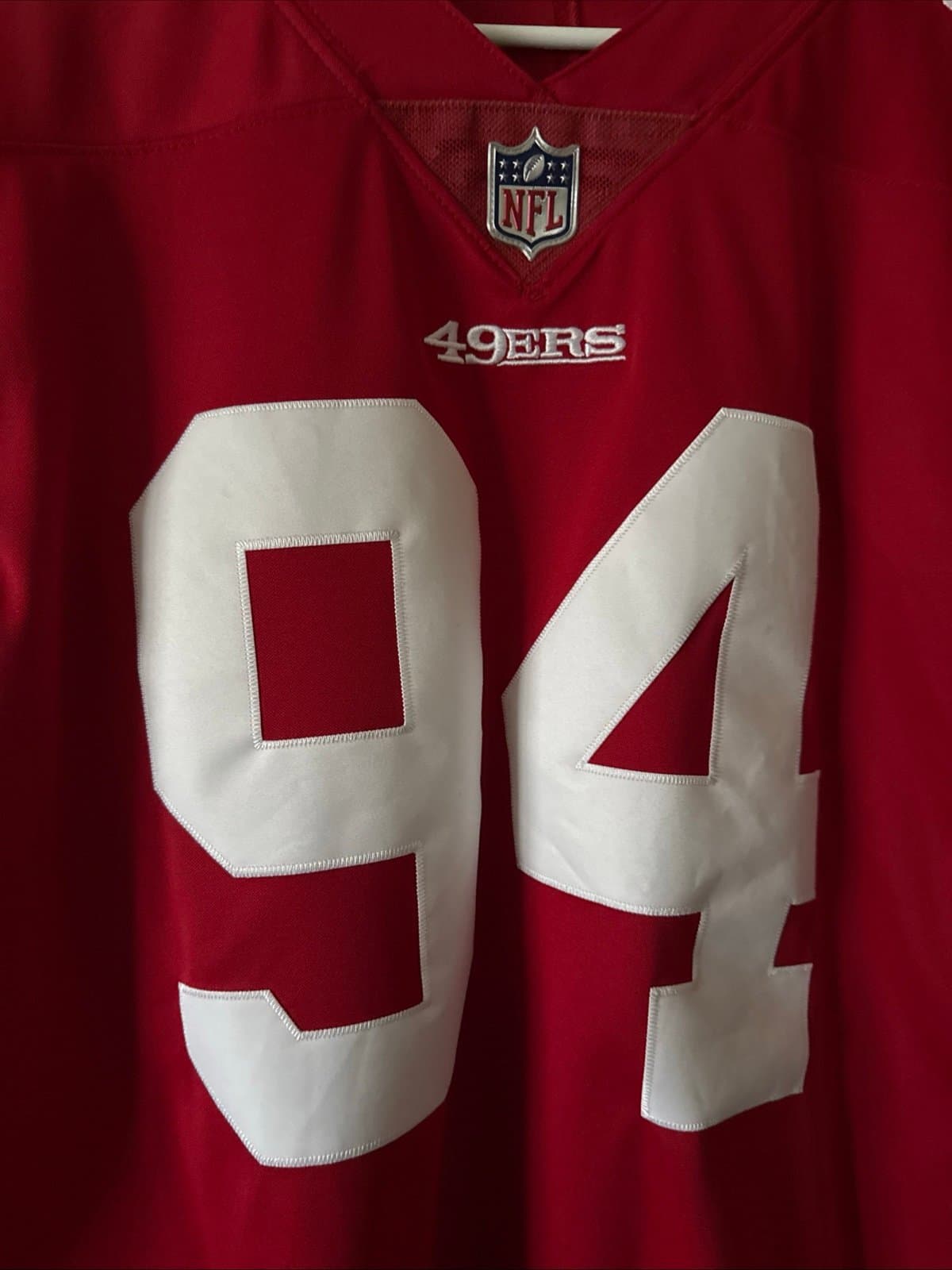 MEN’S NIKE SOLOMON THOMAS #94 SAN FRANSCISCO 49ERS VAPOR LMTD JERSEY SZ L - RARE - Thumbnail 2