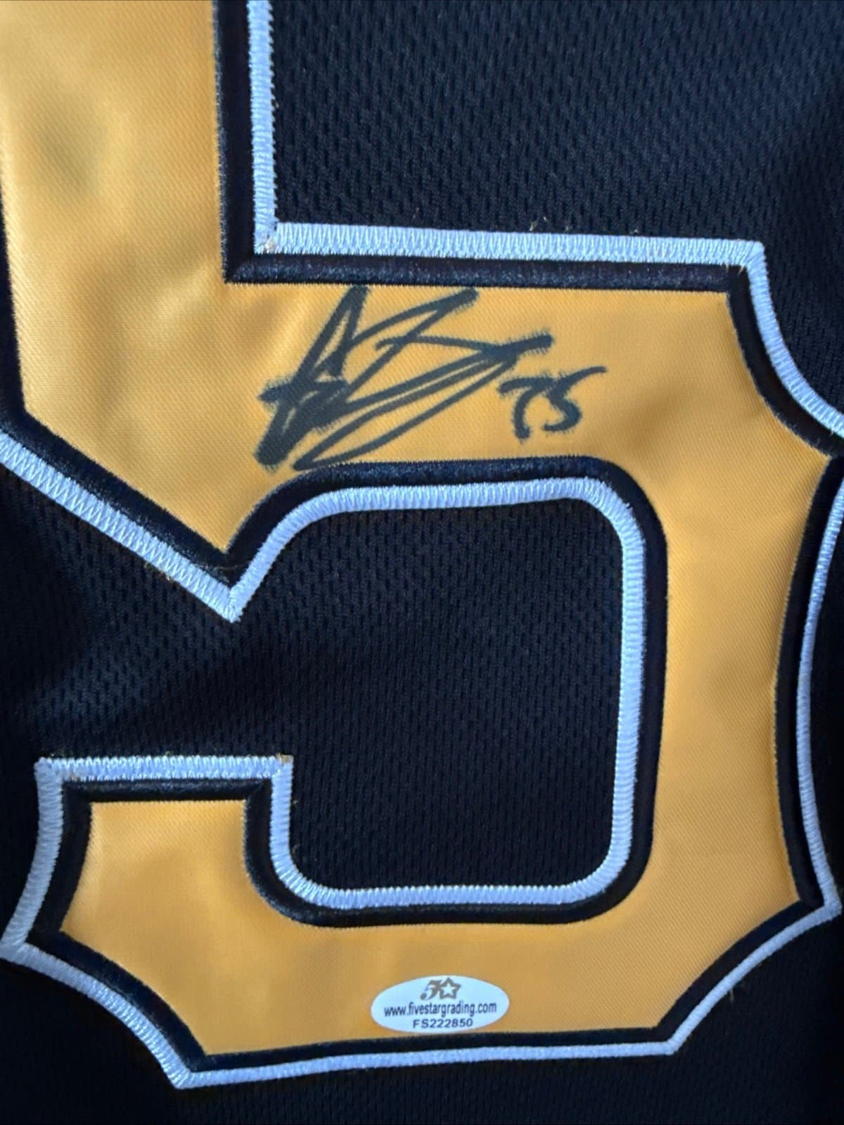 Gregory Polanco #25 Pittsburgh Pirates MLB Autographed Jersey COA Size 44 NWT - Thumbnail 3