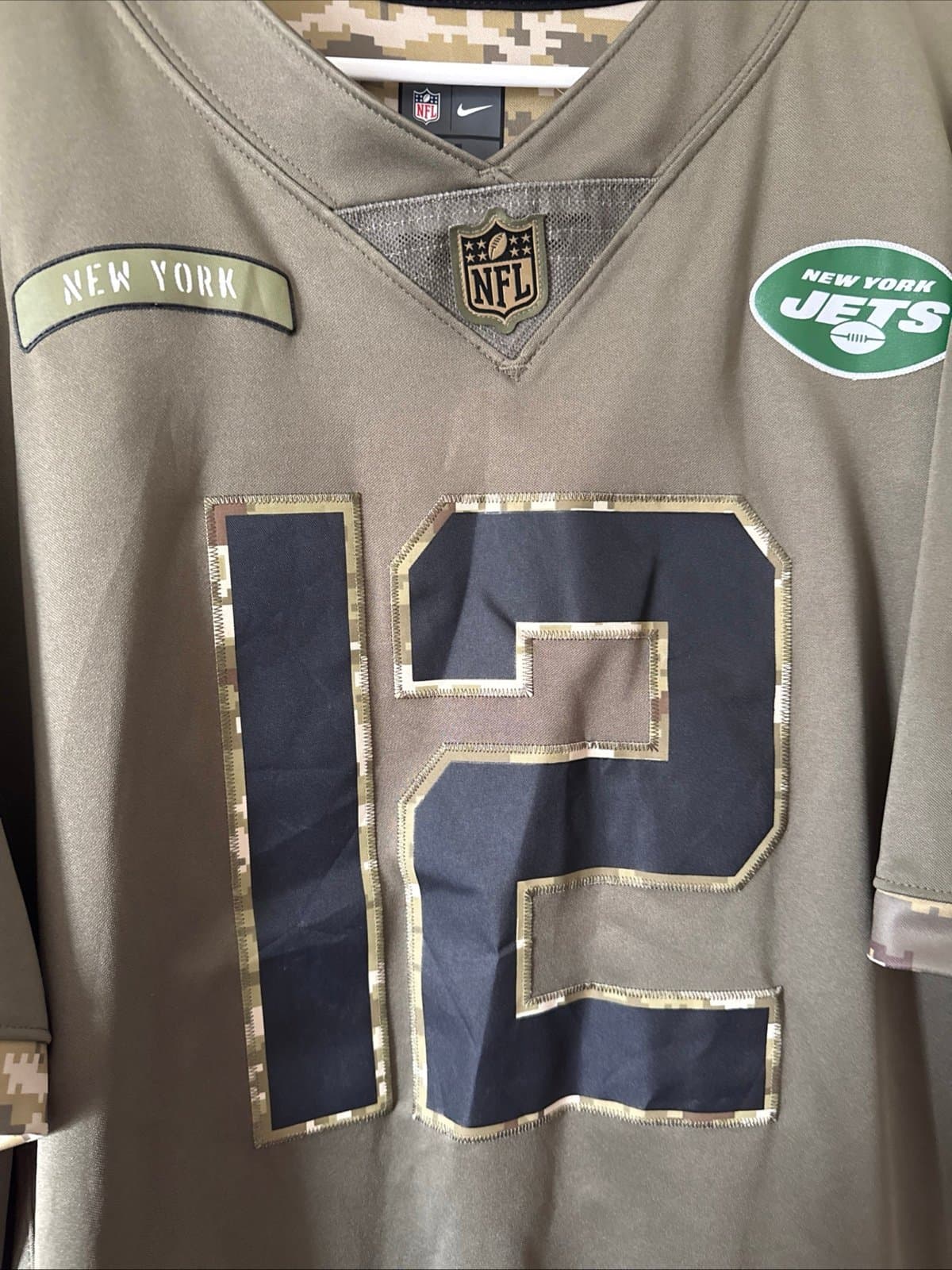 Men’s Nike Joe Namath #12 New York Jets Salute To Service NFL Jersey Sz XL RARE - Thumbnail 2