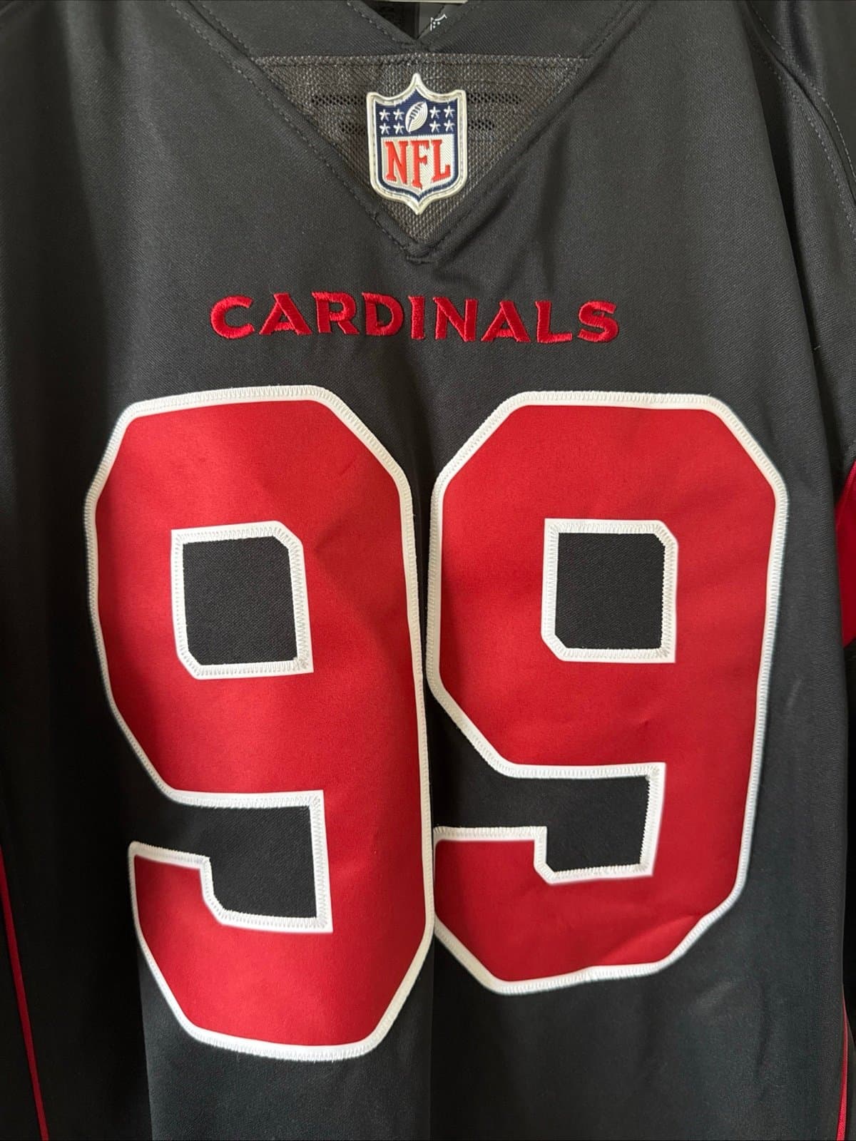 Men’s Nike JJ Watt #99 Arizona Cardinals Vapor Lmtd Alt Jersey Sz L Black RARE - Thumbnail 2