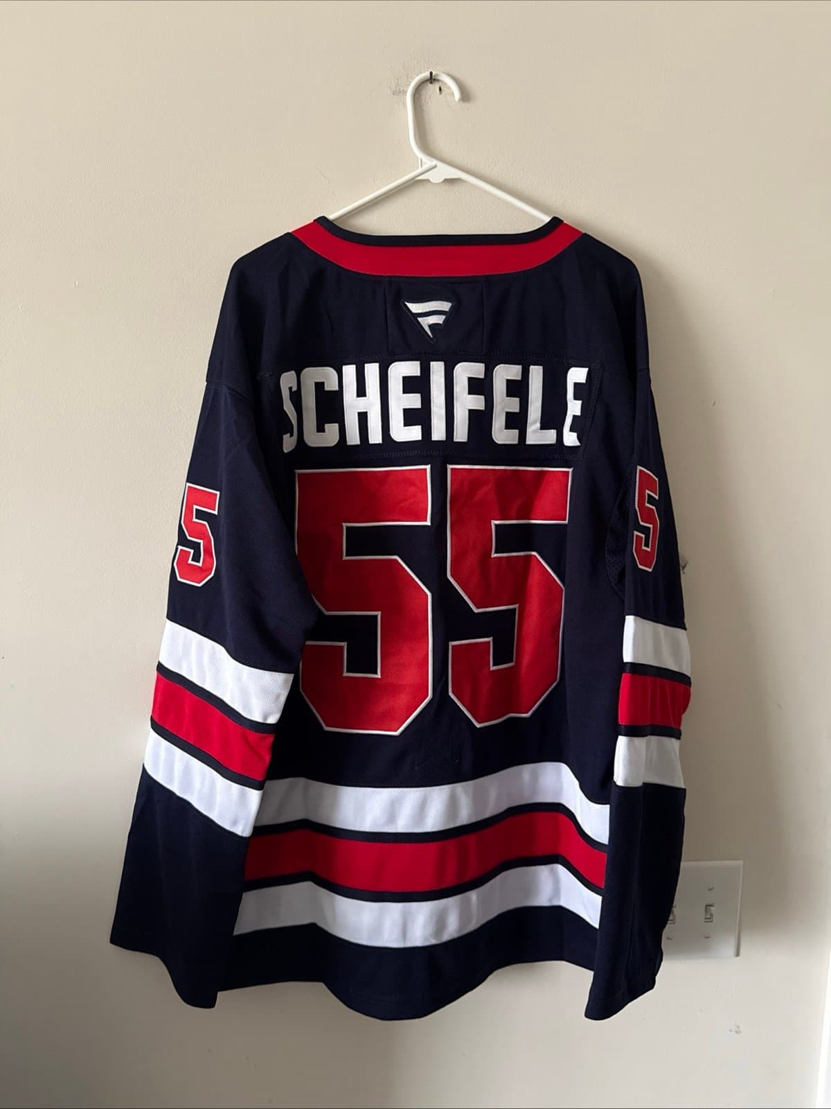 Men’s Fanatics Mark Scheifele #55 Winnipeg Jets NHL Jersey Sz 50 - Blue RARE - Thumbnail 7