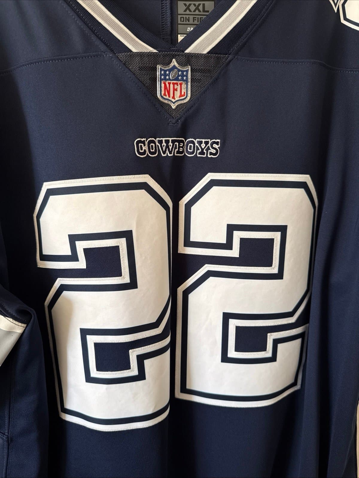 Men’s Nike Emmitt Smith #22 Dallas Cowboys Vapor Lmtd Jersey Sz 2XL - Blue RARE - Thumbnail 2