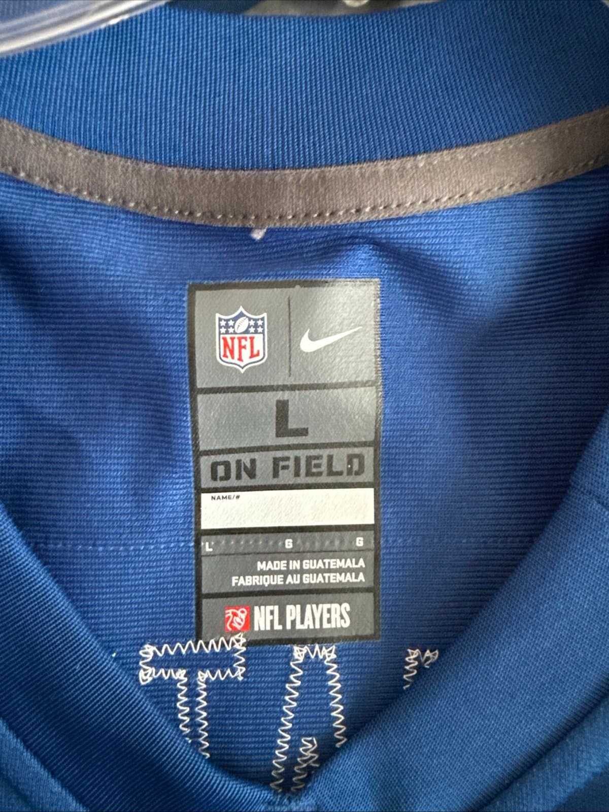 Men’s Nike Indianapolis Colts “Old National” 35 Seasons Jersey Sz L - Blue RARE - Thumbnail 5