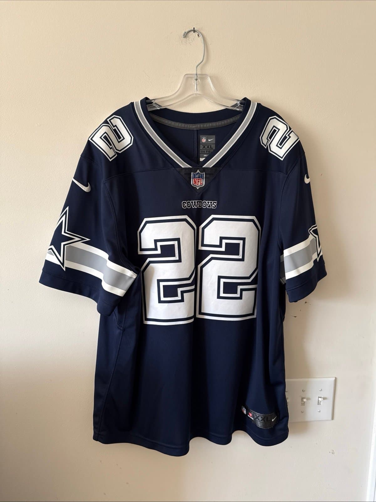 Men’s Nike Emmitt Smith #22 Dallas Cowboys Vapor Lmtd Jersey Sz 2XL - Blue RARE - Image 1