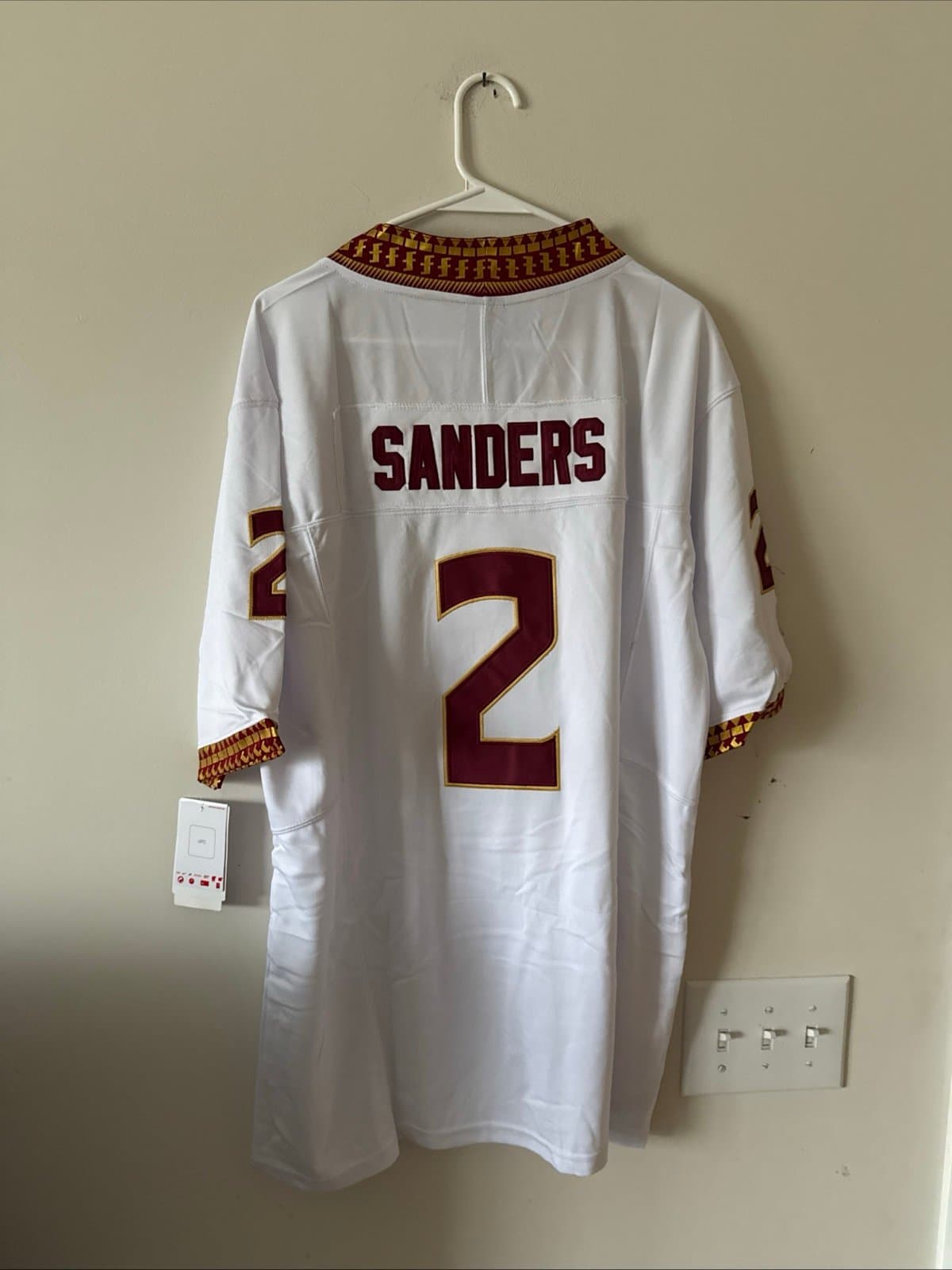 Men’s Nike Deion Sanders #2 Florida State Seminoles Jersey Sz XL - White NWT - Thumbnail 6