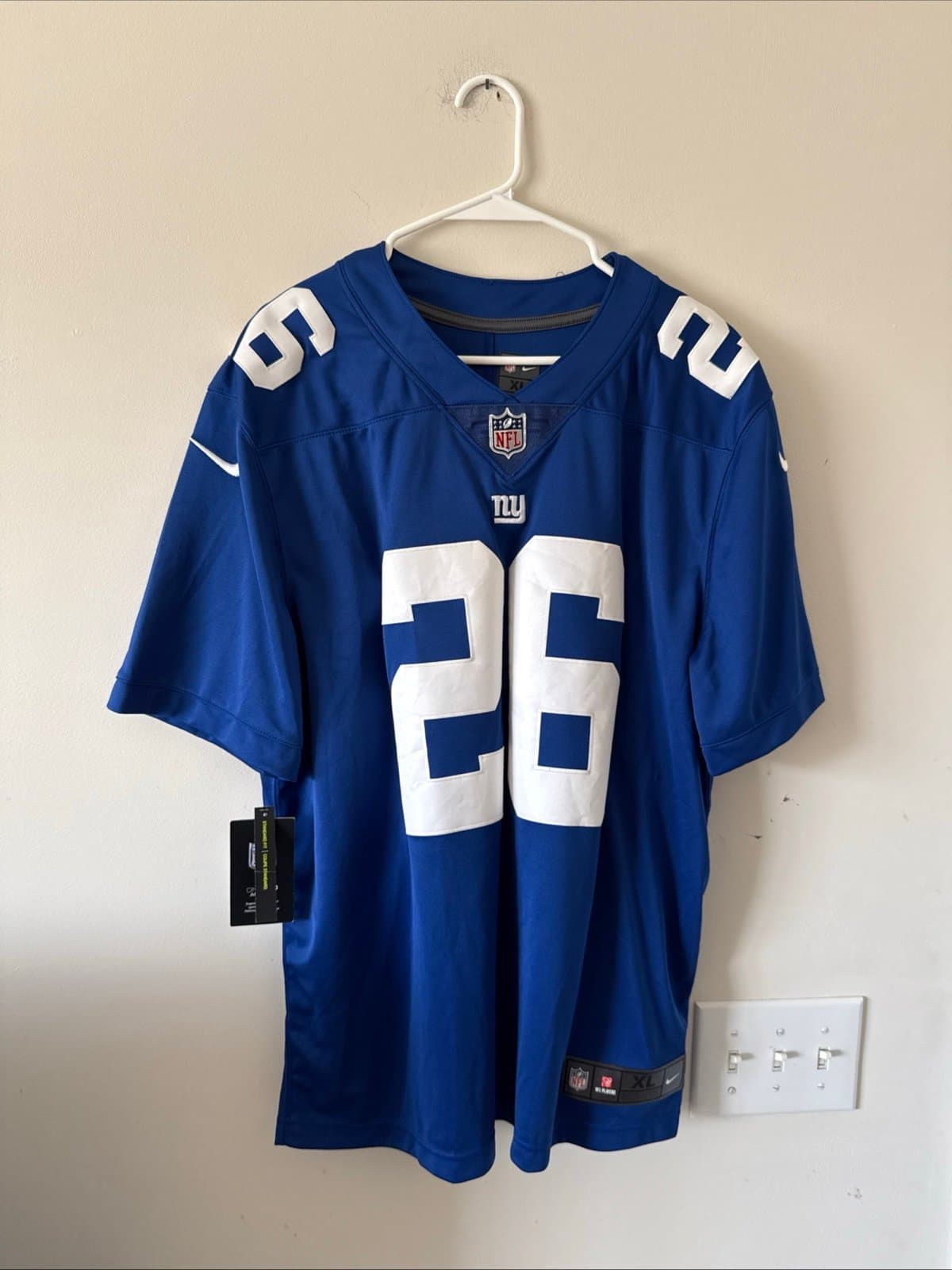 Men’s Nike Saquon Barkley #26 New York Giants Vapor Lmtd Jersey Sz XL - NWT RARE - Image 1