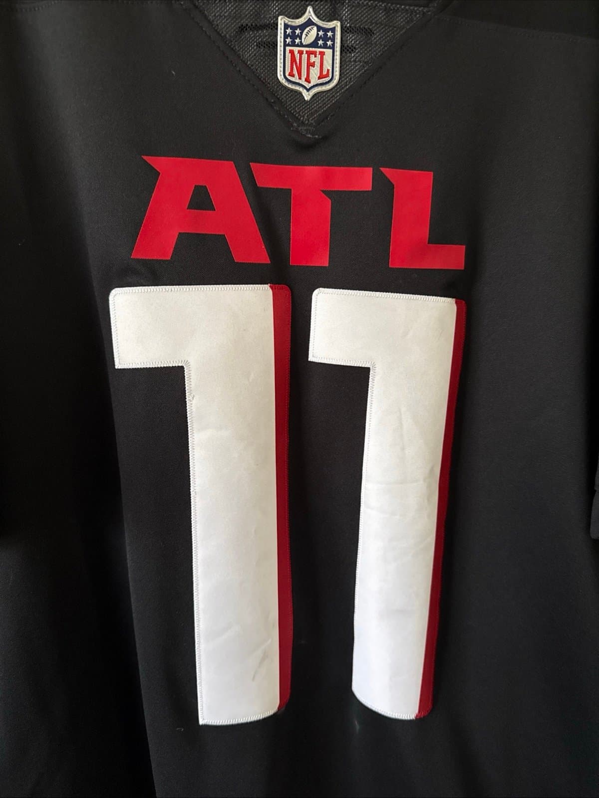 Men’s Nike Julio Jones #11 Atlanta Falcons Vapor Lmtd Jersey Sz L - Black RARE - Thumbnail 2