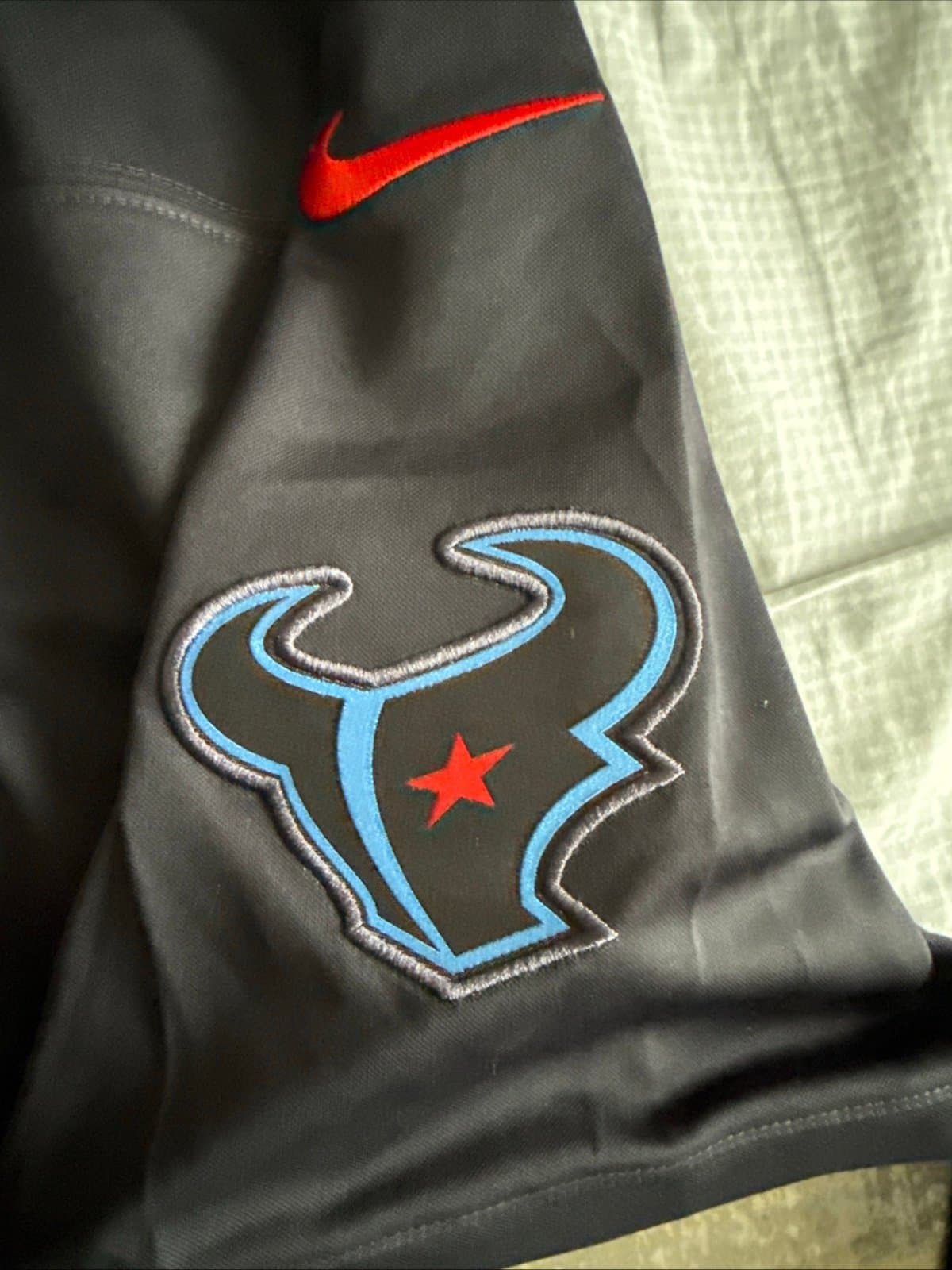 Men’s Nike CJ Stroud #7 Houston Texans Vapor Lmtd 2nd Alt Jersey Sz 2XL - Blue - Thumbnail 6