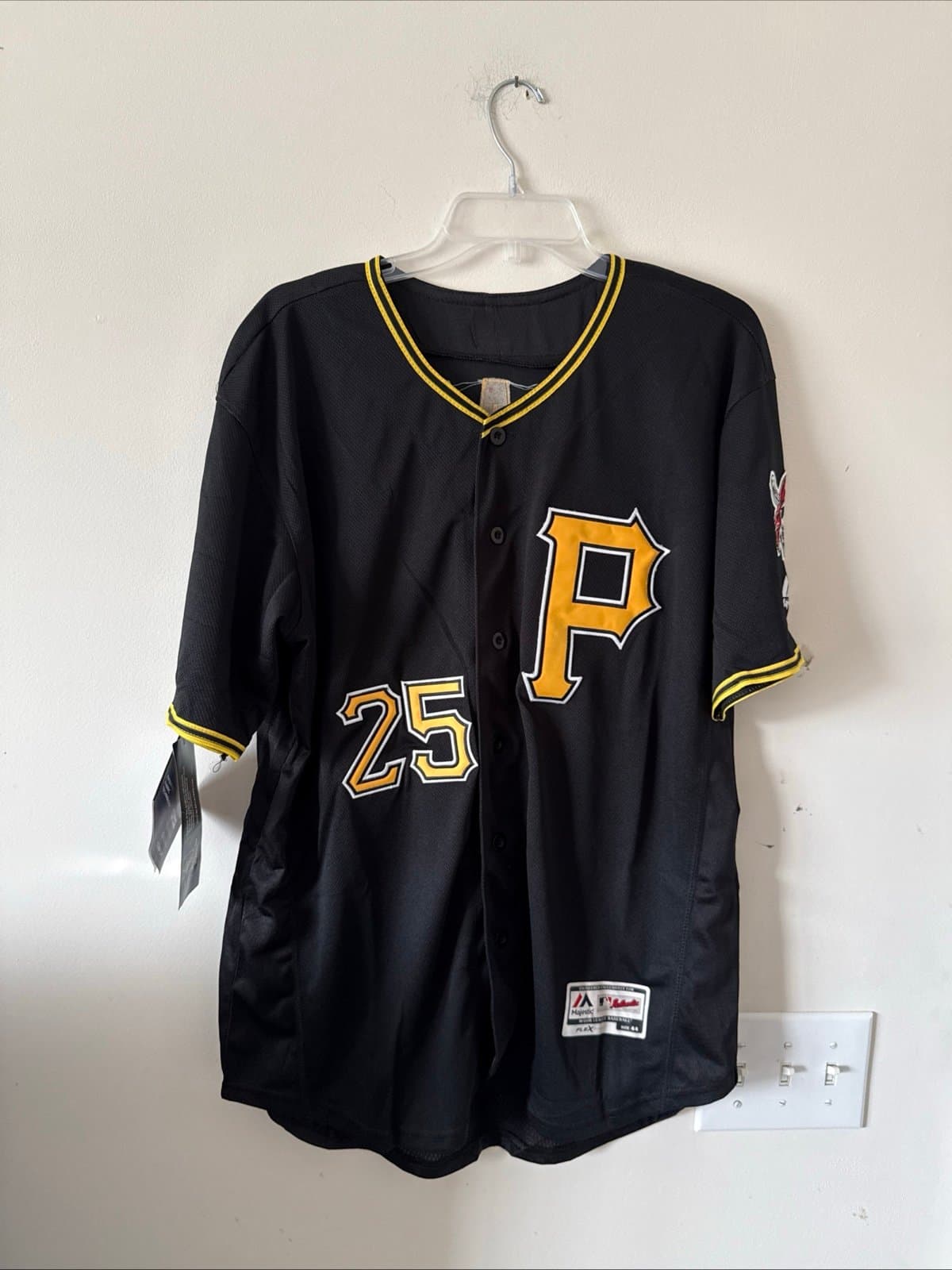 Gregory Polanco #25 Pittsburgh Pirates MLB Autographed Jersey COA Size 44 NWT - Thumbnail 4