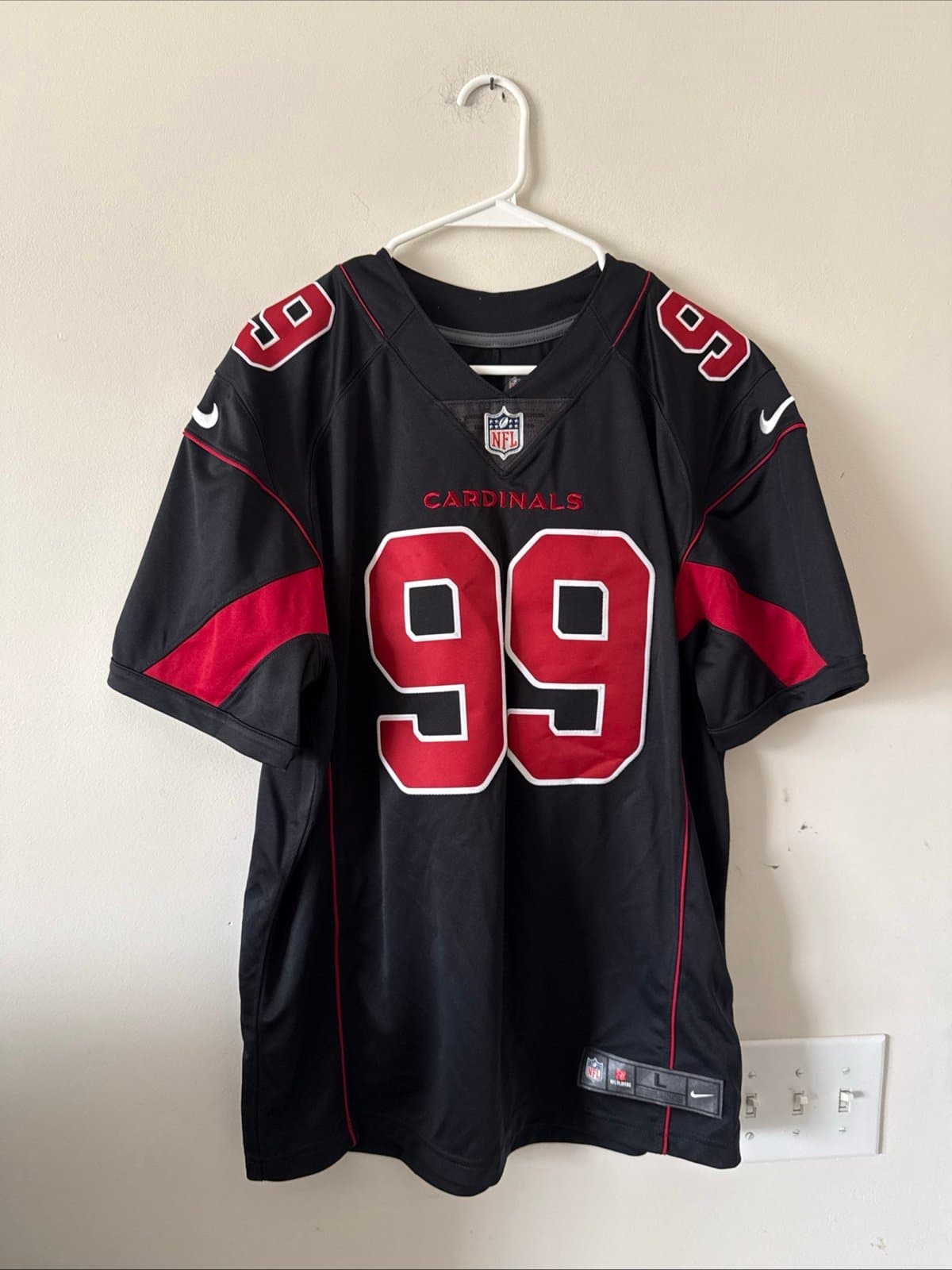Men’s Nike JJ Watt #99 Arizona Cardinals Vapor Lmtd Alt Jersey Sz L Black RARE - Image 1