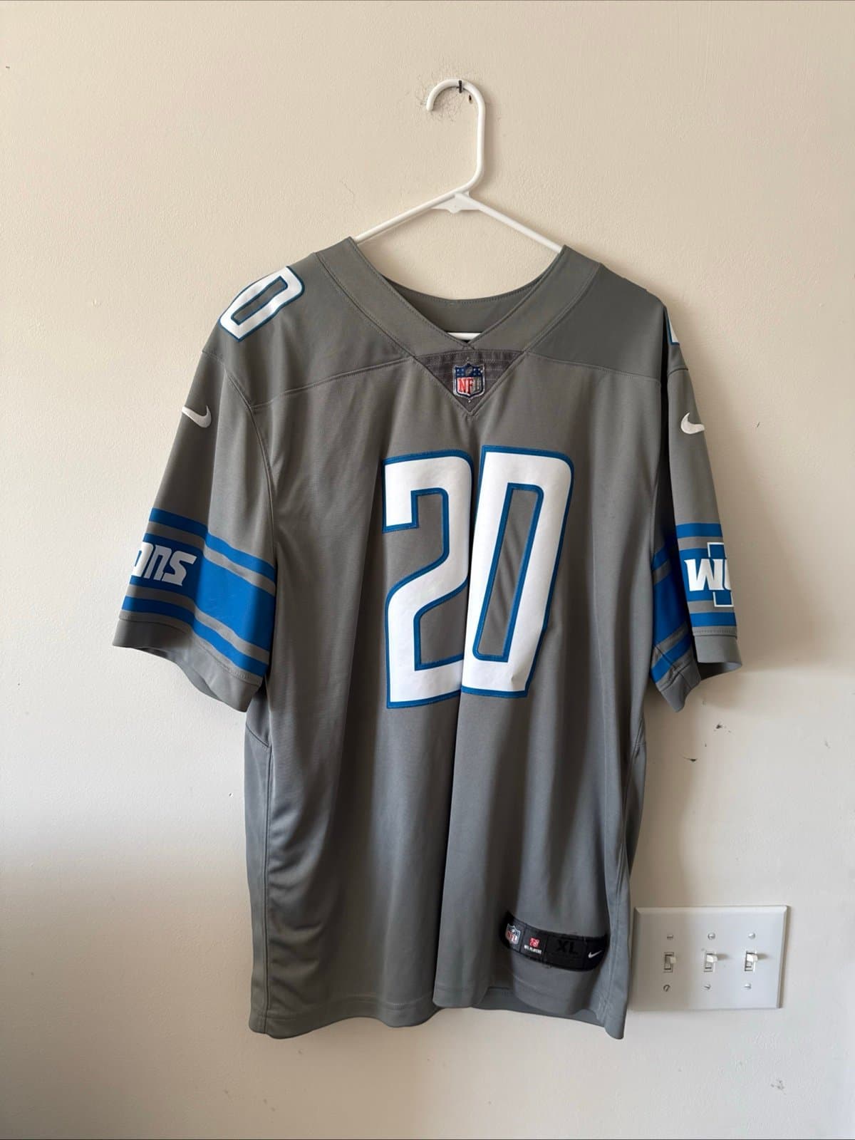Men’s Nike Barry Sanders #20 Detroit Lions Vapor Limited NFL Jersey Sz XL - RARE - Image 1