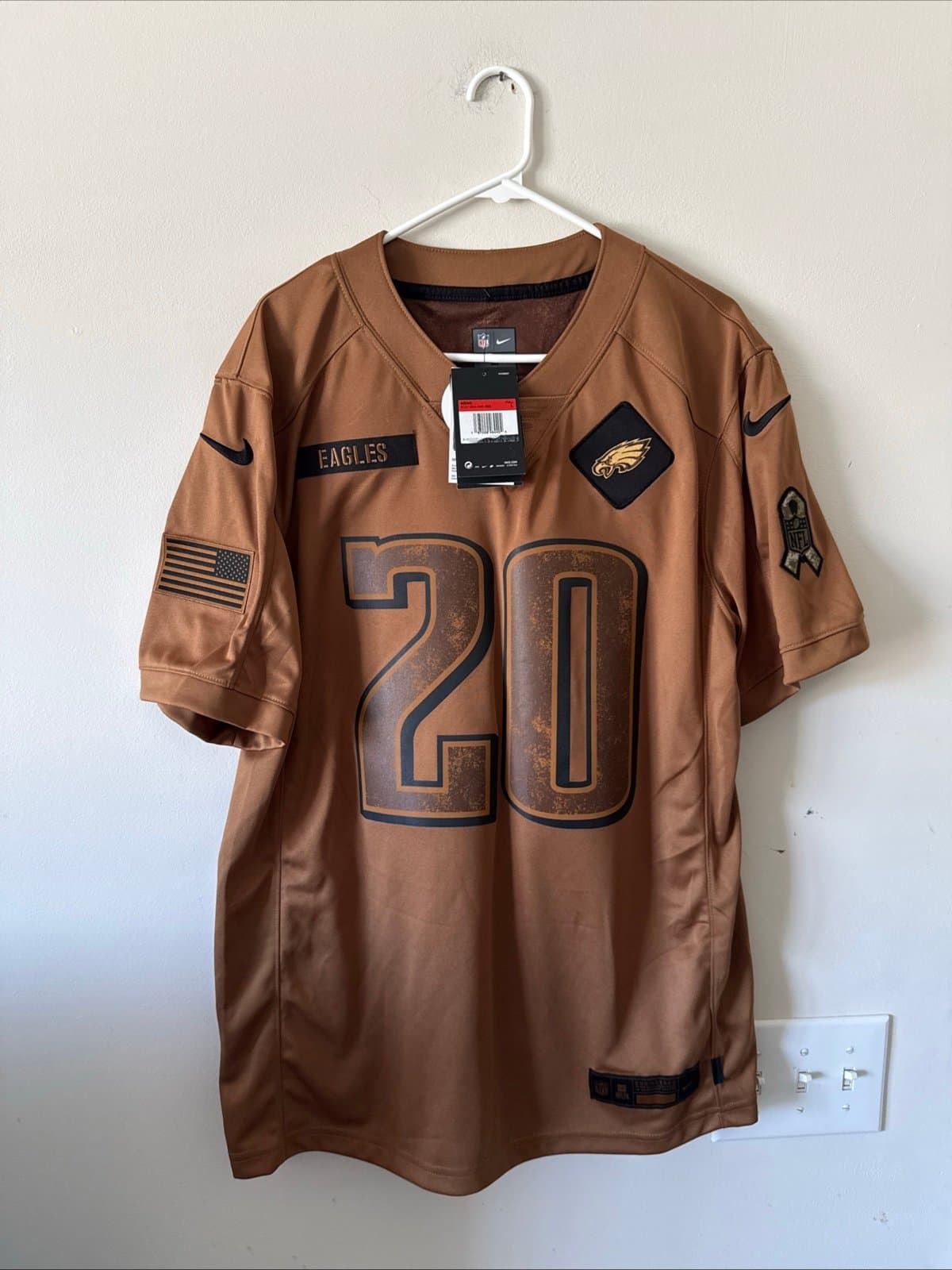 Men's Nike Brian Dawkins #20 Eagles Salute To Service NFL Jersey Sz L - NWT RARE - Image 1