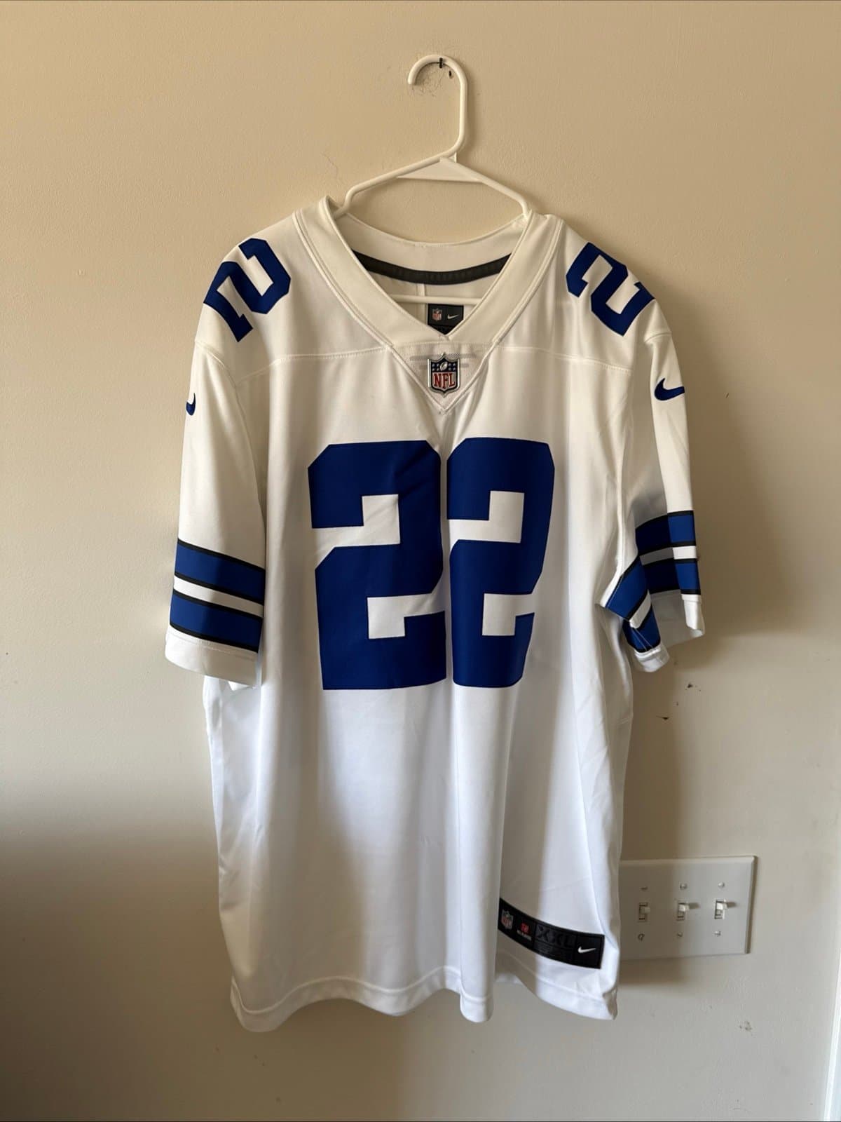 Men’s Nike Emmitt Smith #22 Dallas Cowboys Vapor Lmtd Jersey Sz 2XL - White RARE - Image 1