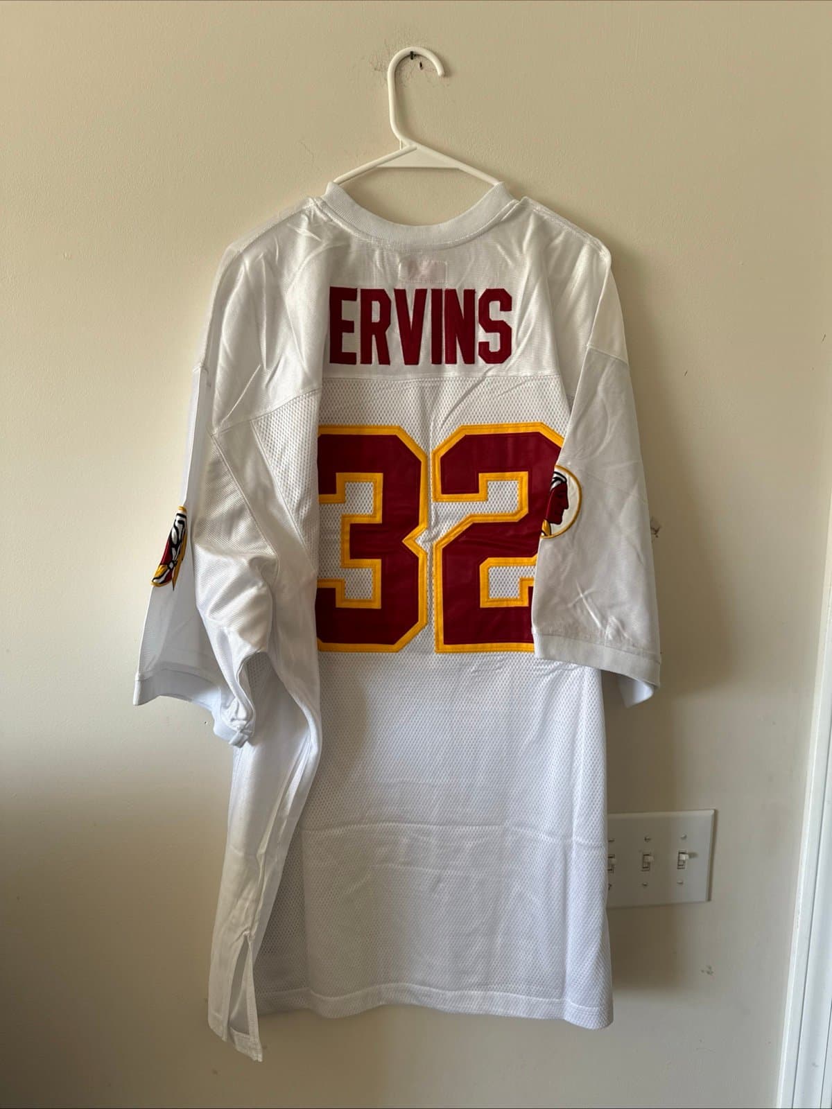 Men’s Mitchell & Ness Ricky Ervins #32 Redskins Throwback Jersey Size 52 - NWT - Thumbnail 7
