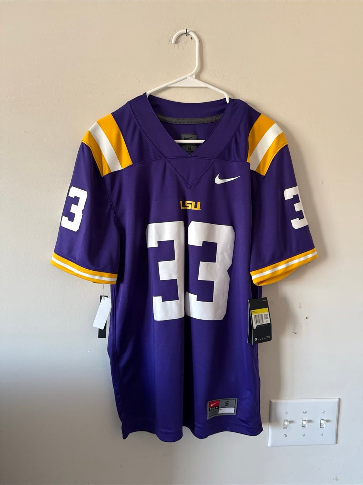 Men’s Nike Jamal Adams #33 LSU Tigers NCAA Jersey Authentic Sz S - NWT RARE