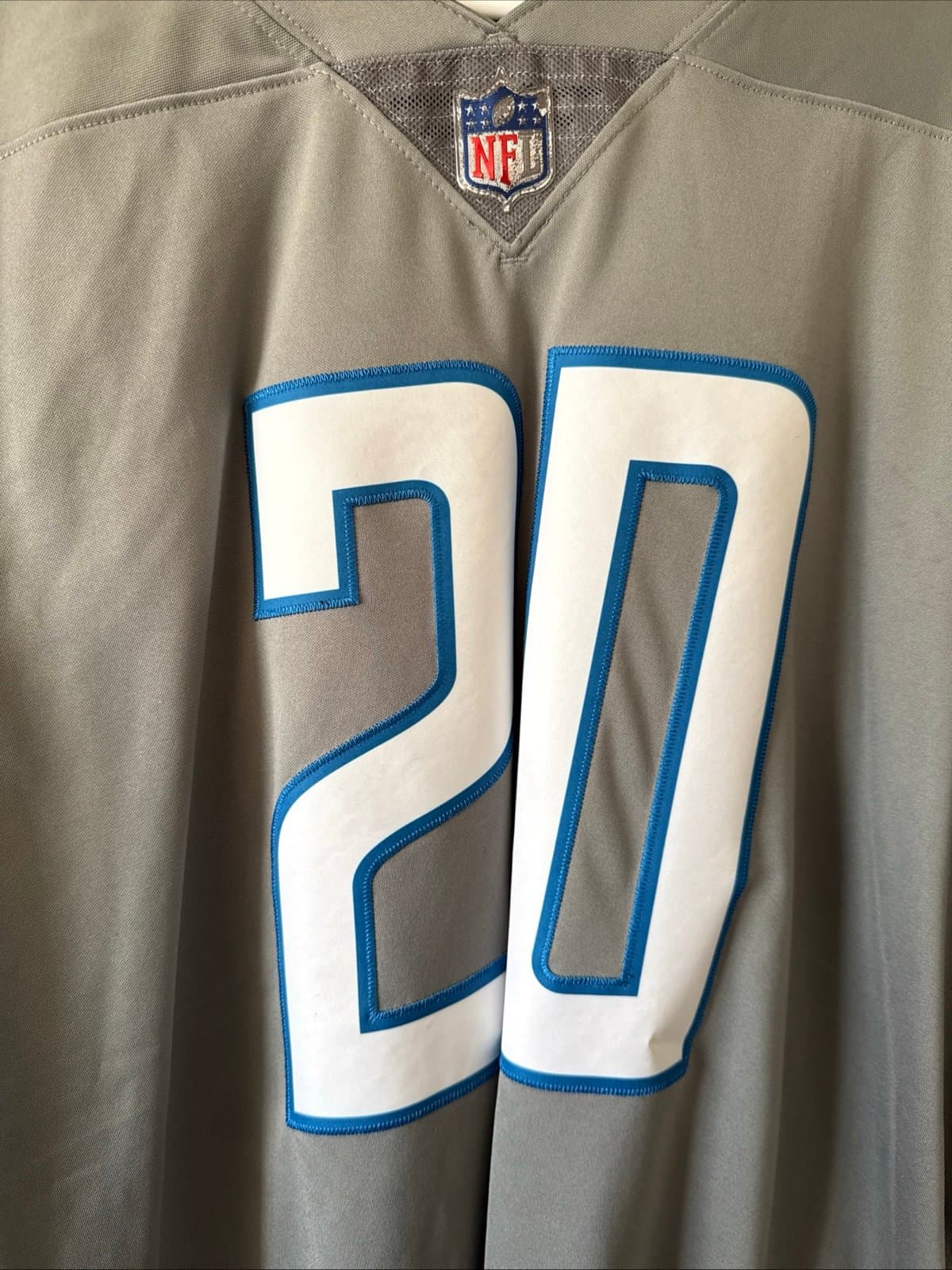 Men’s Nike Barry Sanders #20 Detroit Lions Vapor Limited NFL Jersey Sz XL - RARE - Thumbnail 2