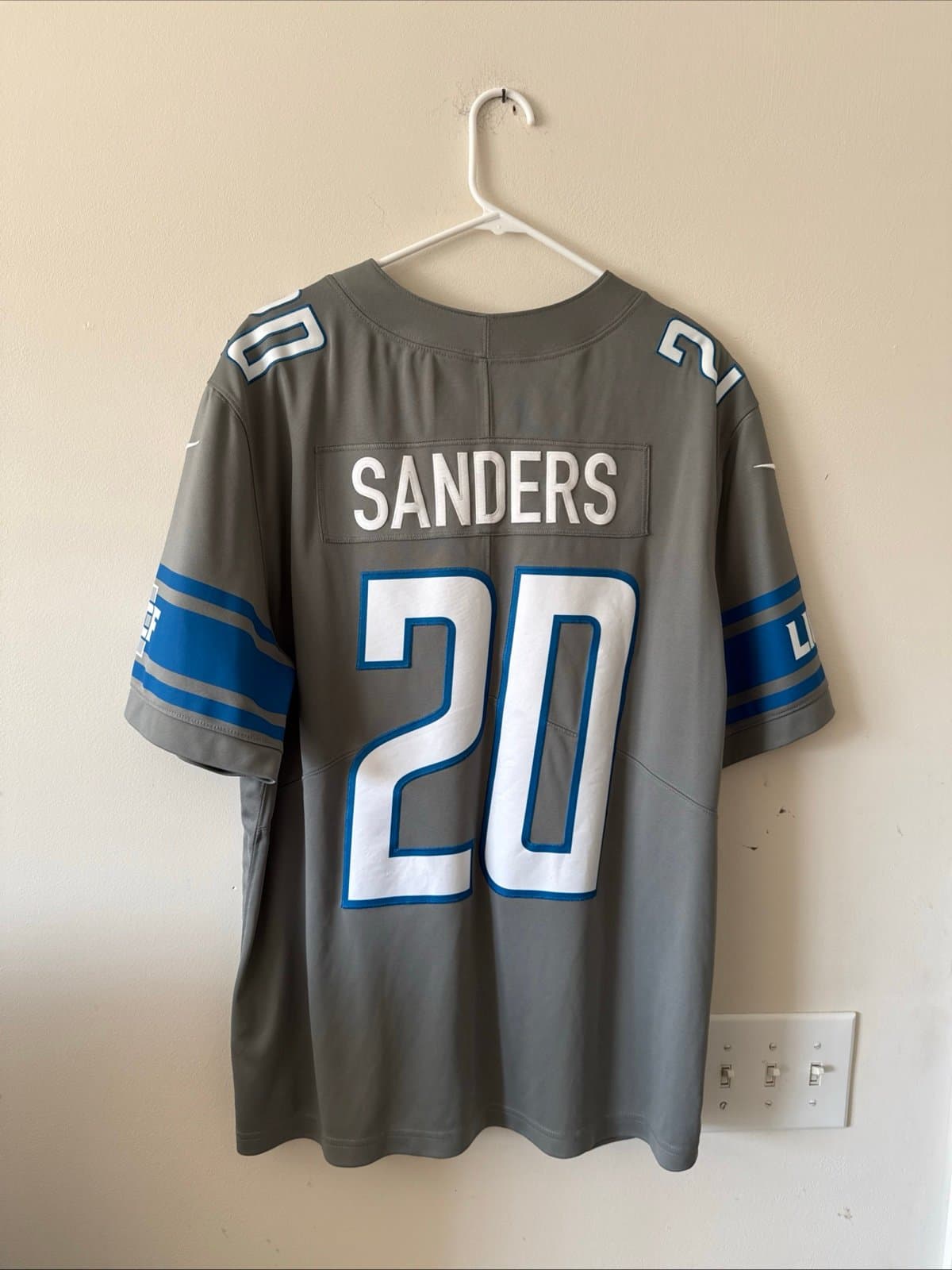 Men’s Nike Barry Sanders #20 Detroit Lions Vapor Limited NFL Jersey Sz XL - RARE - Thumbnail 6