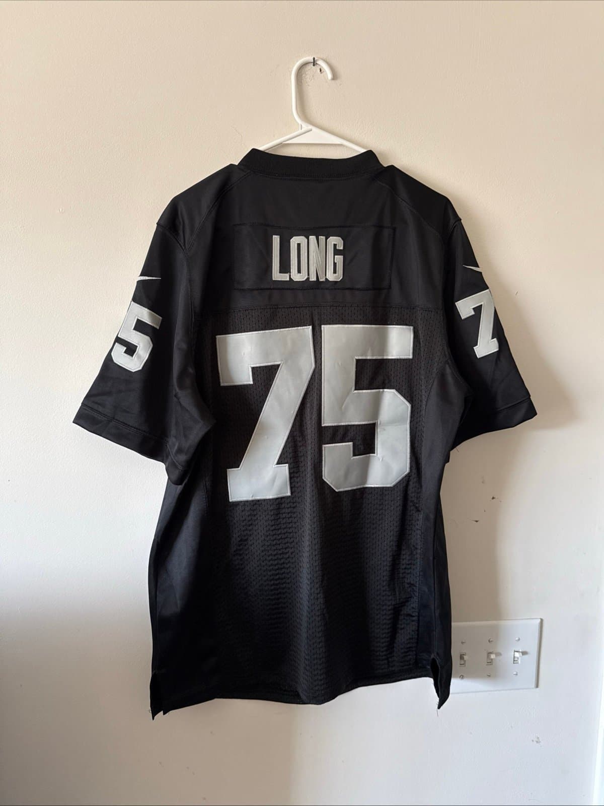 Men’s Nike Authentic Howie Long #75 Oakland Raiders Jersey Sz 40 - Black RARE - Thumbnail 6