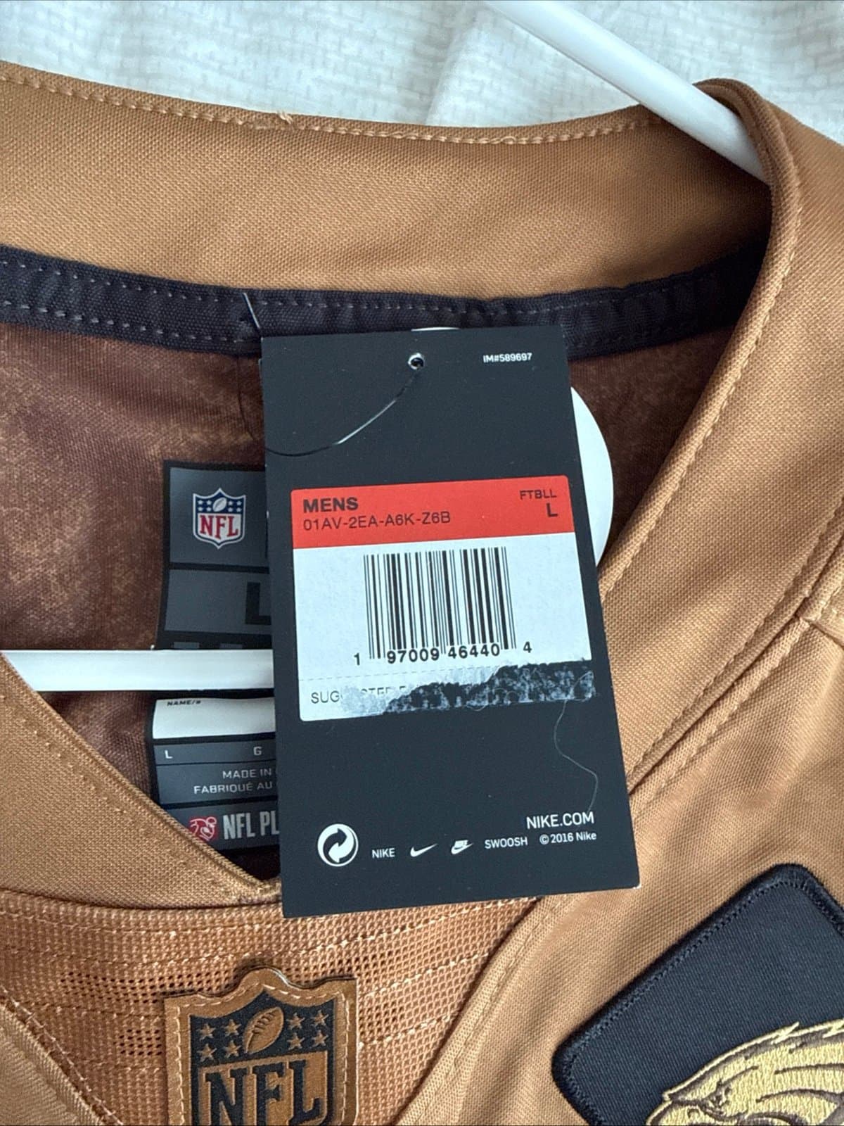 Men's Nike Brian Dawkins #20 Eagles Salute To Service NFL Jersey Sz L - NWT RARE - Thumbnail 5