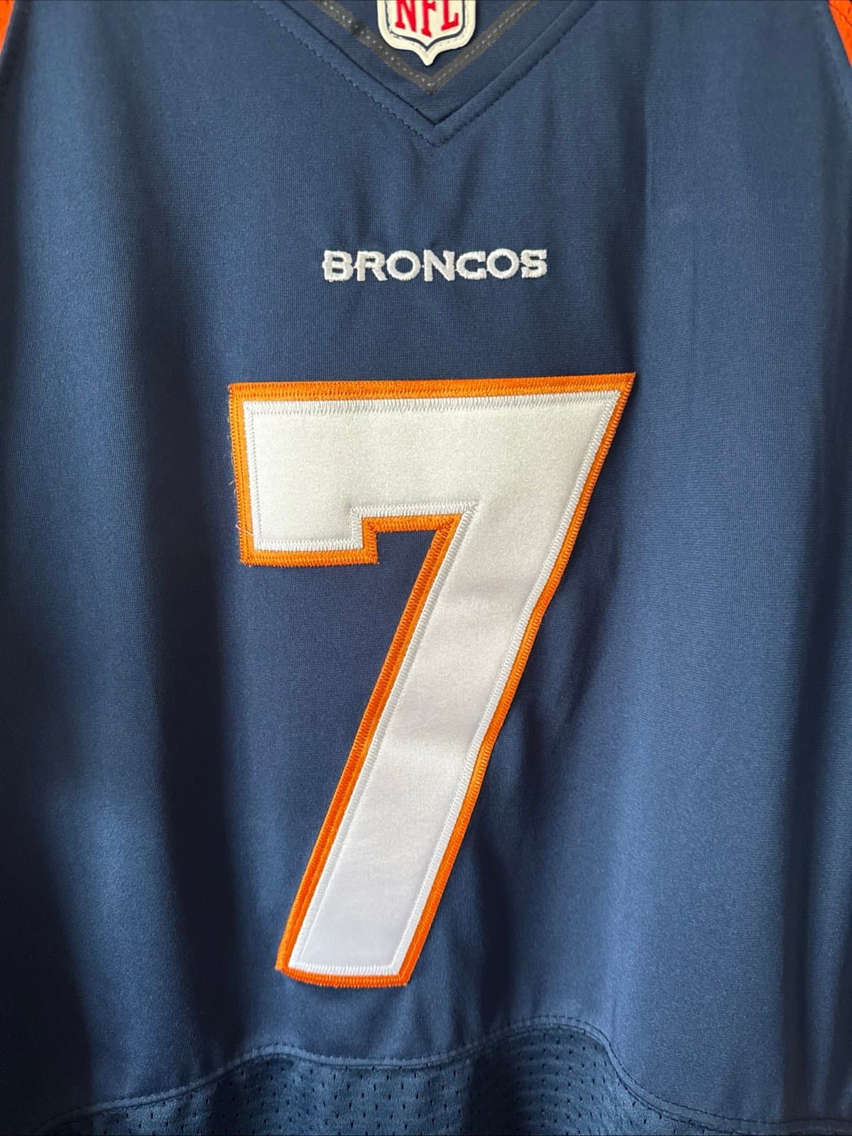 Men’s Nike John Elway#7 Denver Broncos Authentic NFL Jersey Sz 48 - Blue RARE - Thumbnail 2