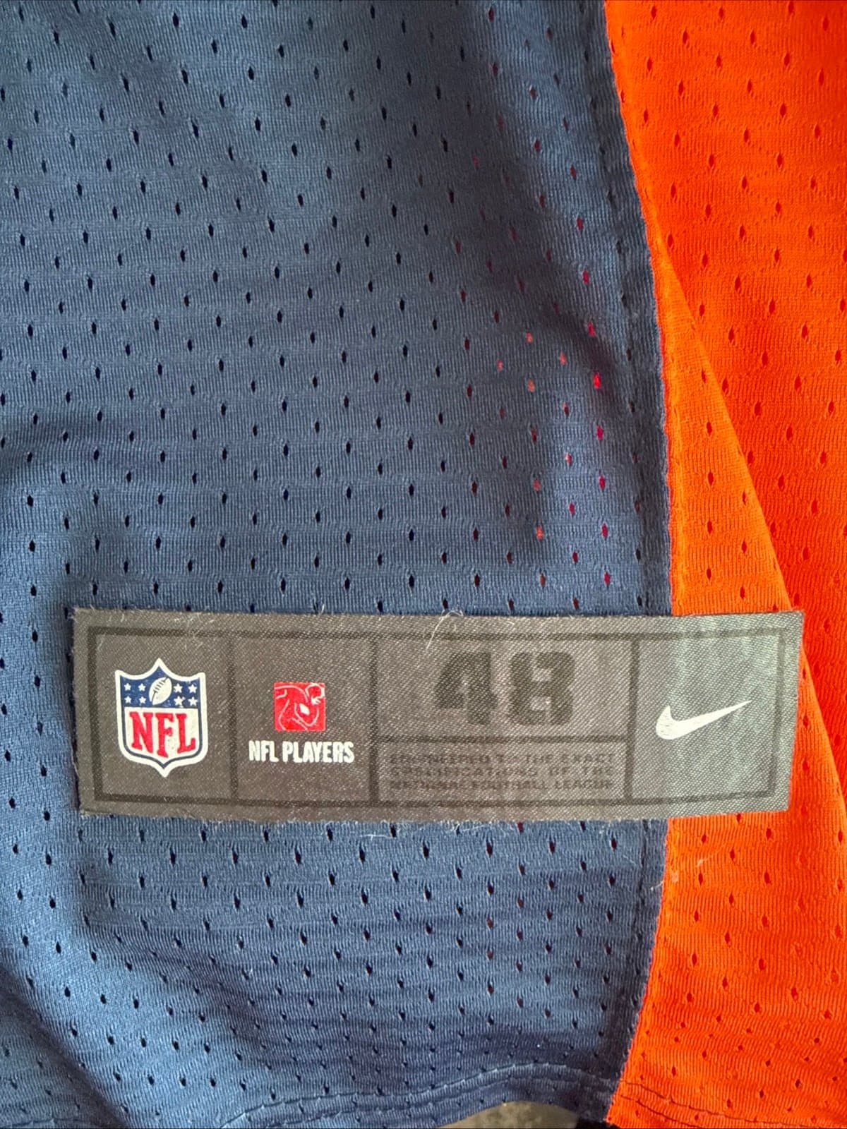 Men’s Nike John Elway#7 Denver Broncos Authentic NFL Jersey Sz 48 - Blue RARE - Thumbnail 3