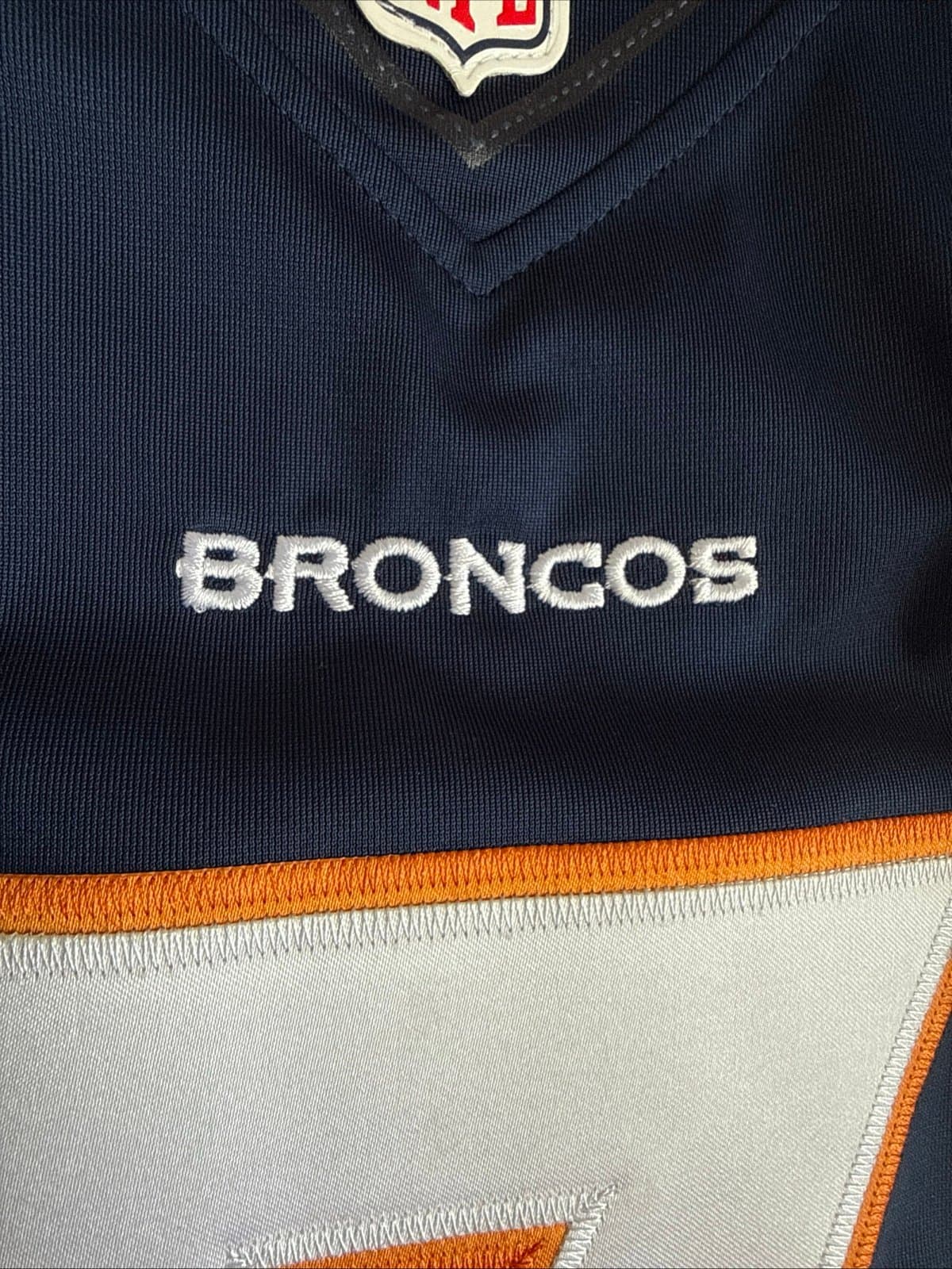 Men’s Nike John Elway#7 Denver Broncos Authentic NFL Jersey Sz 48 - Blue RARE - Thumbnail 5