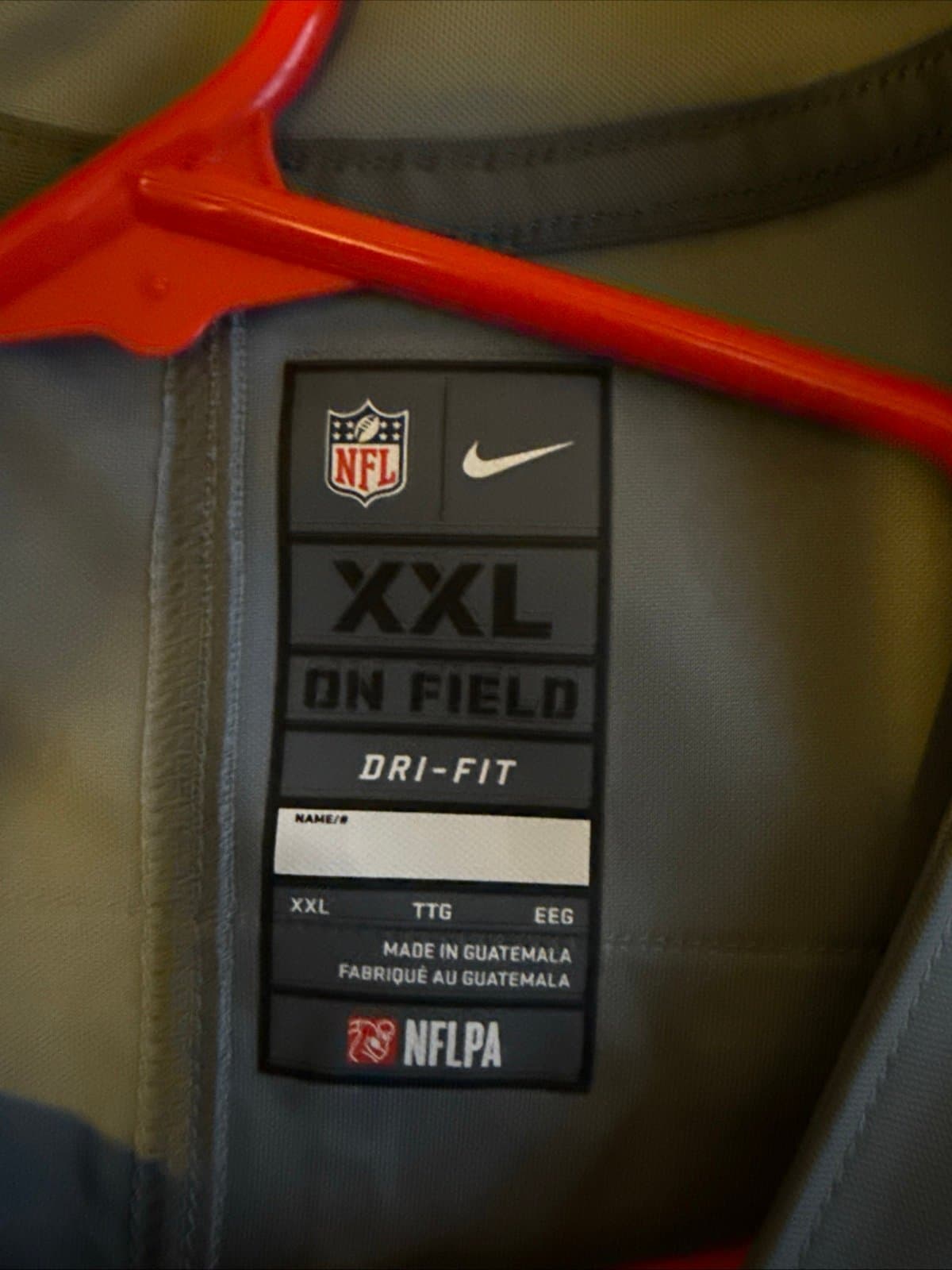 Men’s Nike Golden Tate #15 Detroit Lions Vapor Lmtd Jersey Sz 2XL - Gray RARE - Thumbnail 4