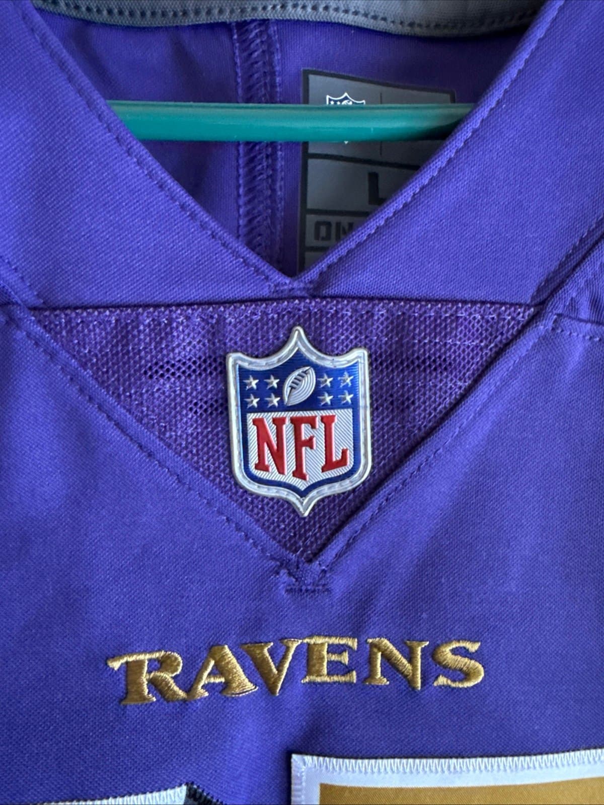 Men’s Nike CJ Mosley #57 Baltimore Ravens Color Rush Vapor Lmtd Jersey Sz L RARE - Thumbnail 5
