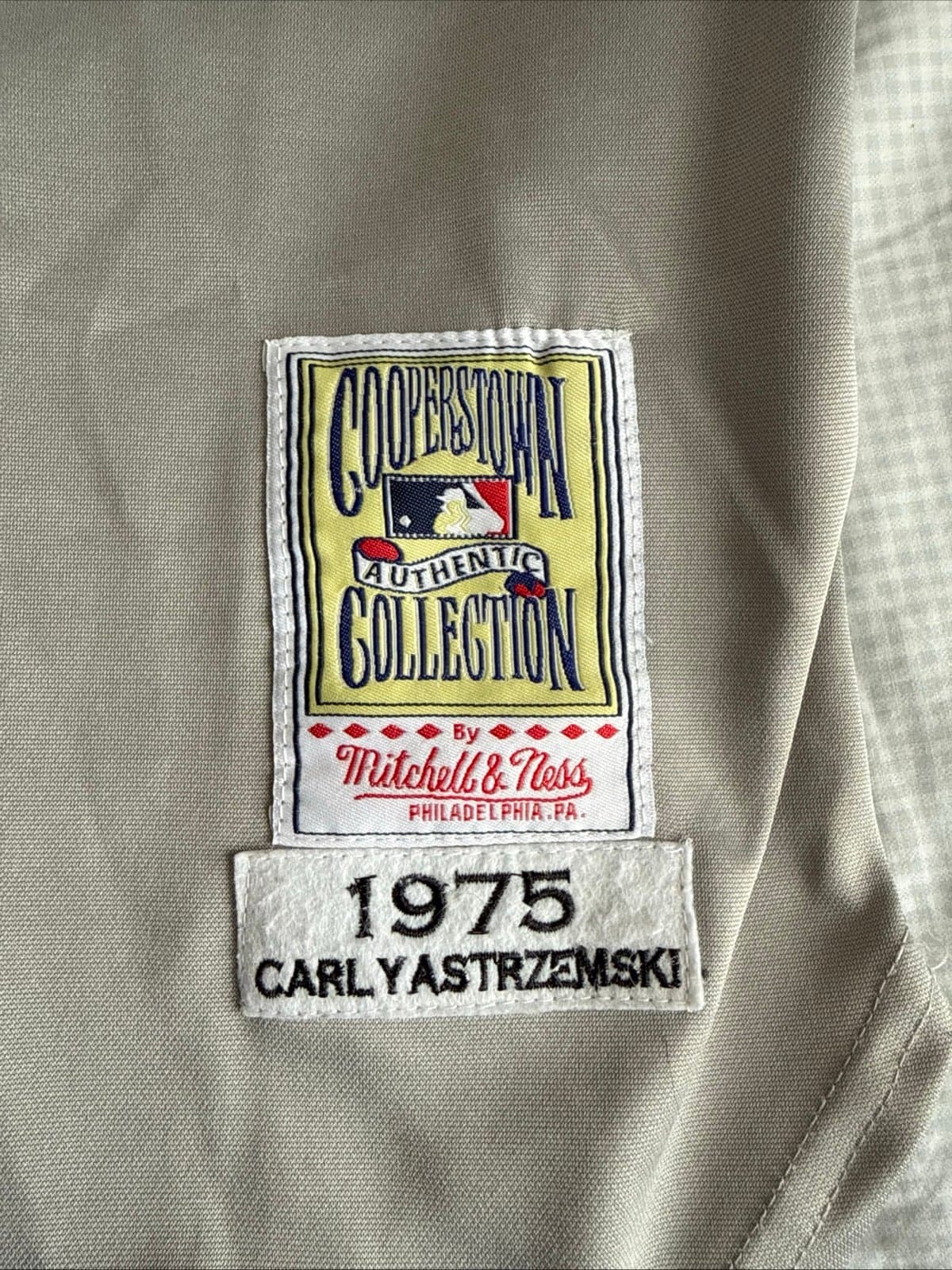 Men’s Mitchell & Ness Carl Yastrzemski #8 1975 Boston Red Sox Jersey Sz 54 - Thumbnail 4