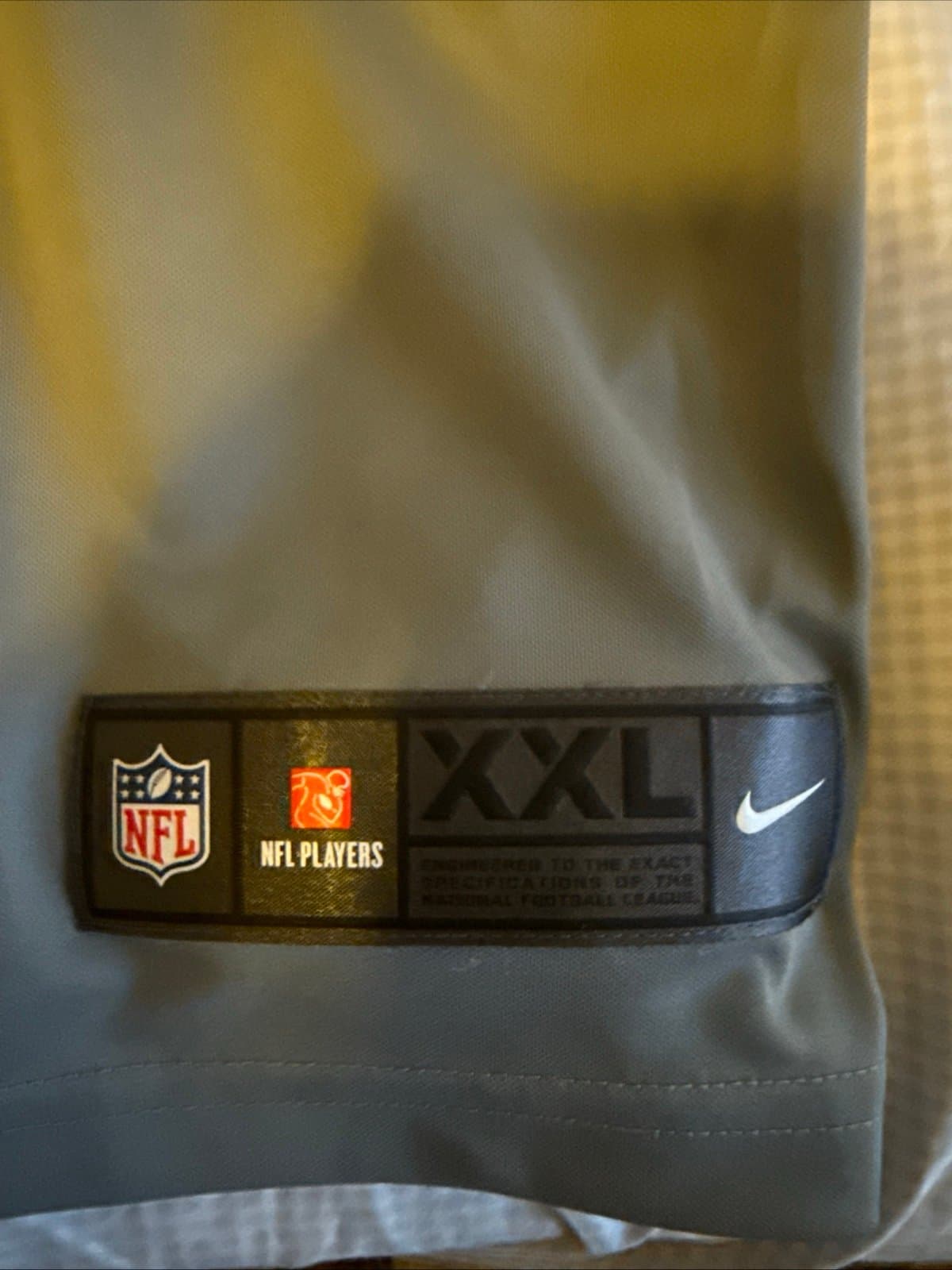 Men’s Nike Golden Tate #15 Detroit Lions Vapor Lmtd Jersey Sz 2XL - Gray RARE - Thumbnail 3