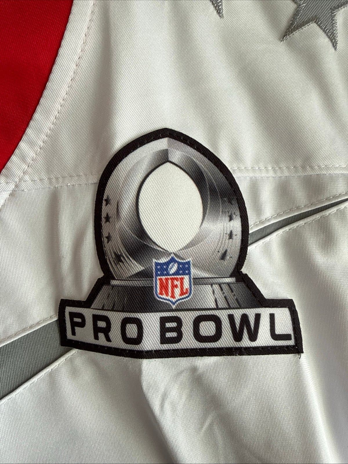 Men’s Nike Travis Kelce #87 Kansas City Chiefs 2022 Pro Bowl Jersey Sz L - RARE - Thumbnail 5