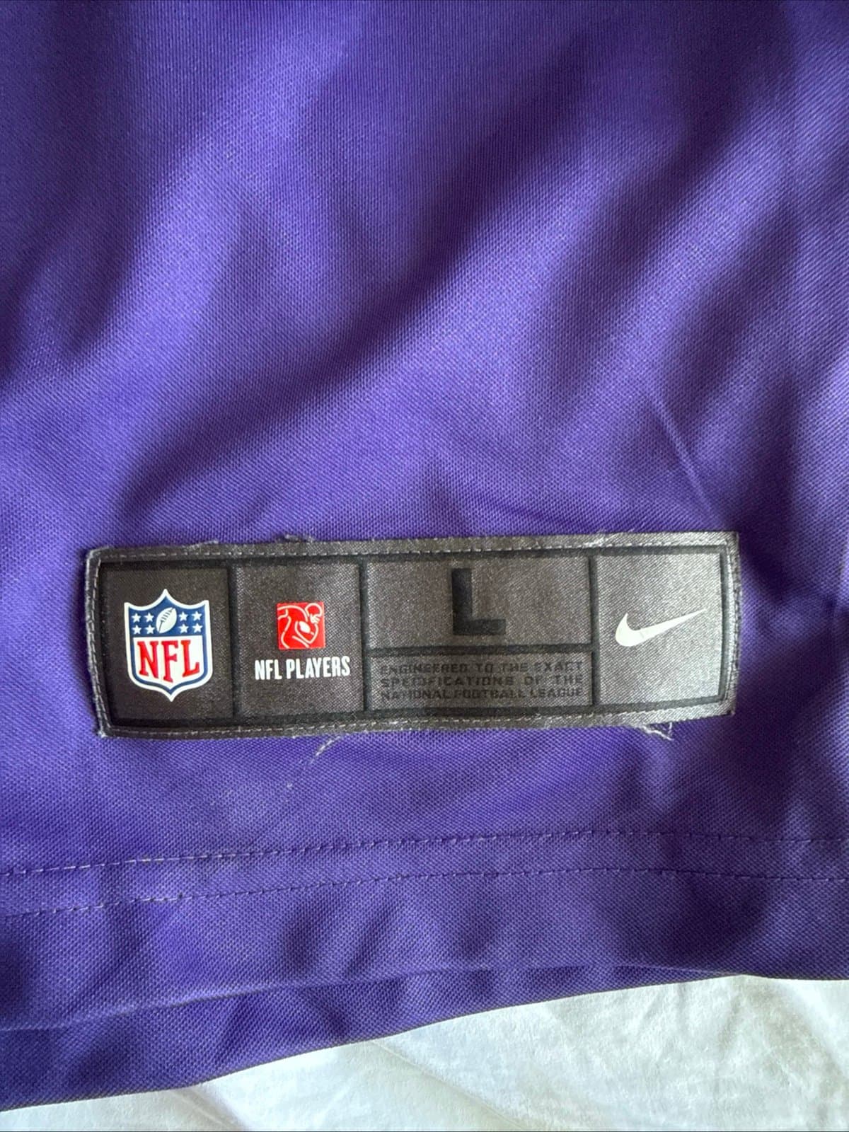 Men’s Nike CJ Mosley #57 Baltimore Ravens Color Rush Vapor Lmtd Jersey Sz L RARE - Thumbnail 3