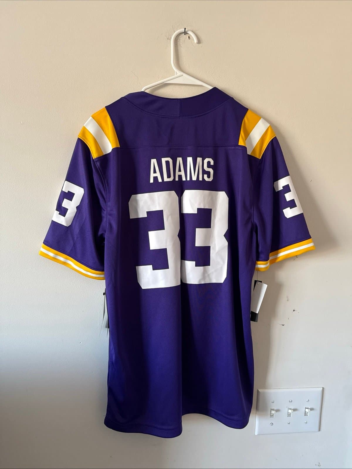 Men’s Nike Jamal Adams #33 LSU Tigers NCAA Jersey Authentic Sz S - NWT RARE - Thumbnail 7