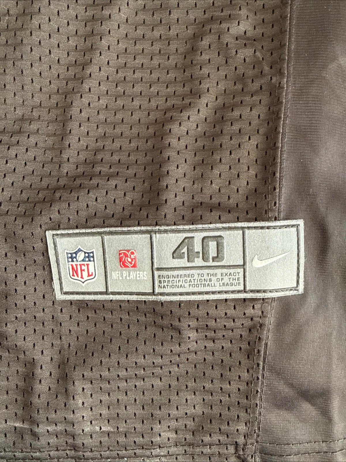 Men’s Nike Authentic Howie Long #75 Oakland Raiders Jersey Sz 40 - Black RARE - Thumbnail 3