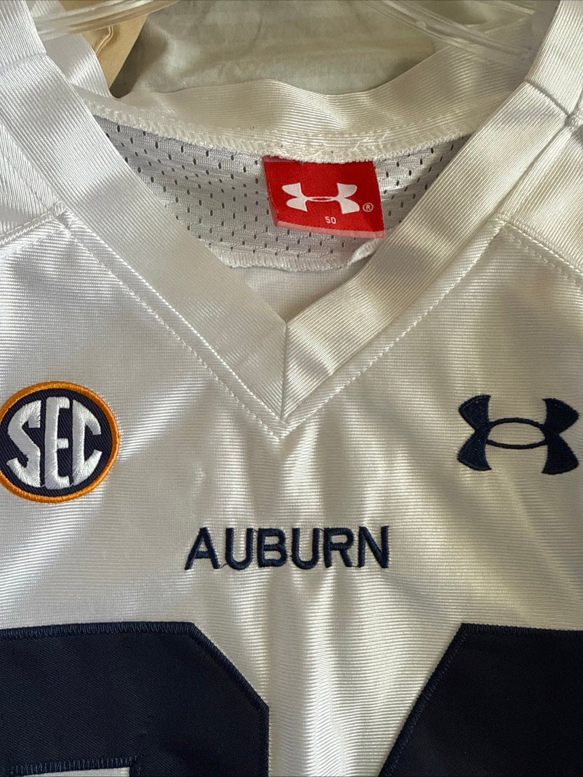 Men’s Under Armour Bo Jackson #34 Auburn Tigers NCAA Jersey Sz 50 - White - Thumbnail 6
