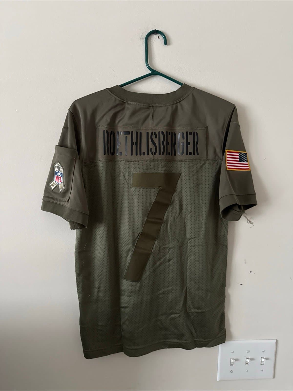 Men’s Nike Ben Roethlisberger #7 Steelers Salute to Service Lmtd Jersey Sz S - Thumbnail 7