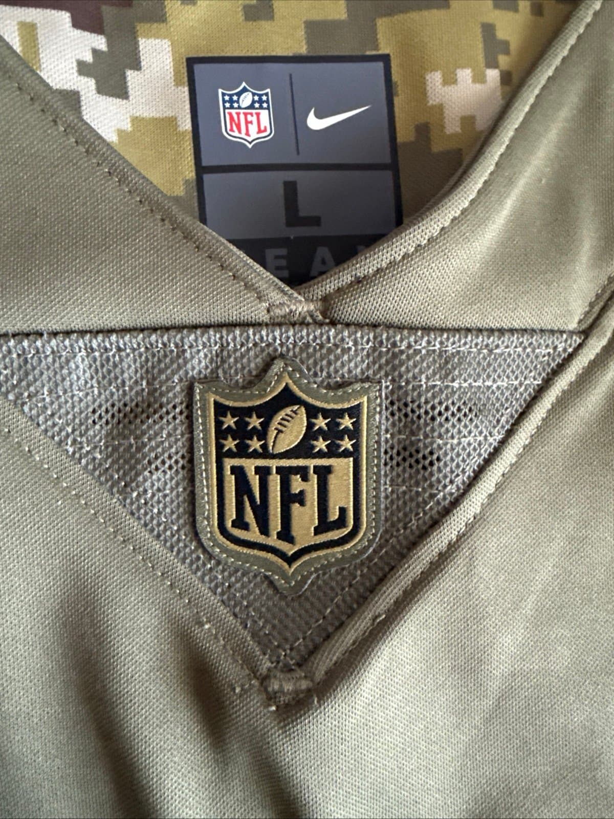 Men’s Nike Christian McCaffrey #22 Panthers Salute To Service Lmtd Jersey Sz L - Thumbnail 5