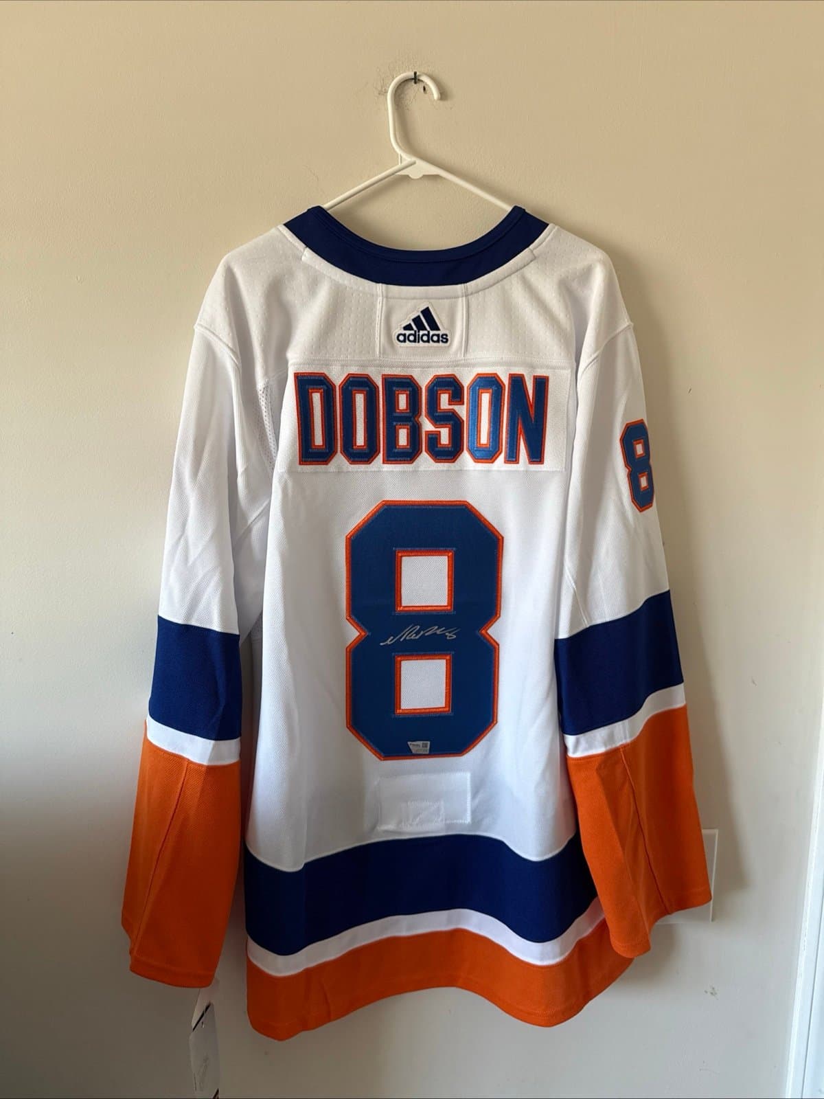 Men’s adidas Noah Dobson #8 Signed New York Islanders Jersey Sz 54 - NWT RARE - Image 1